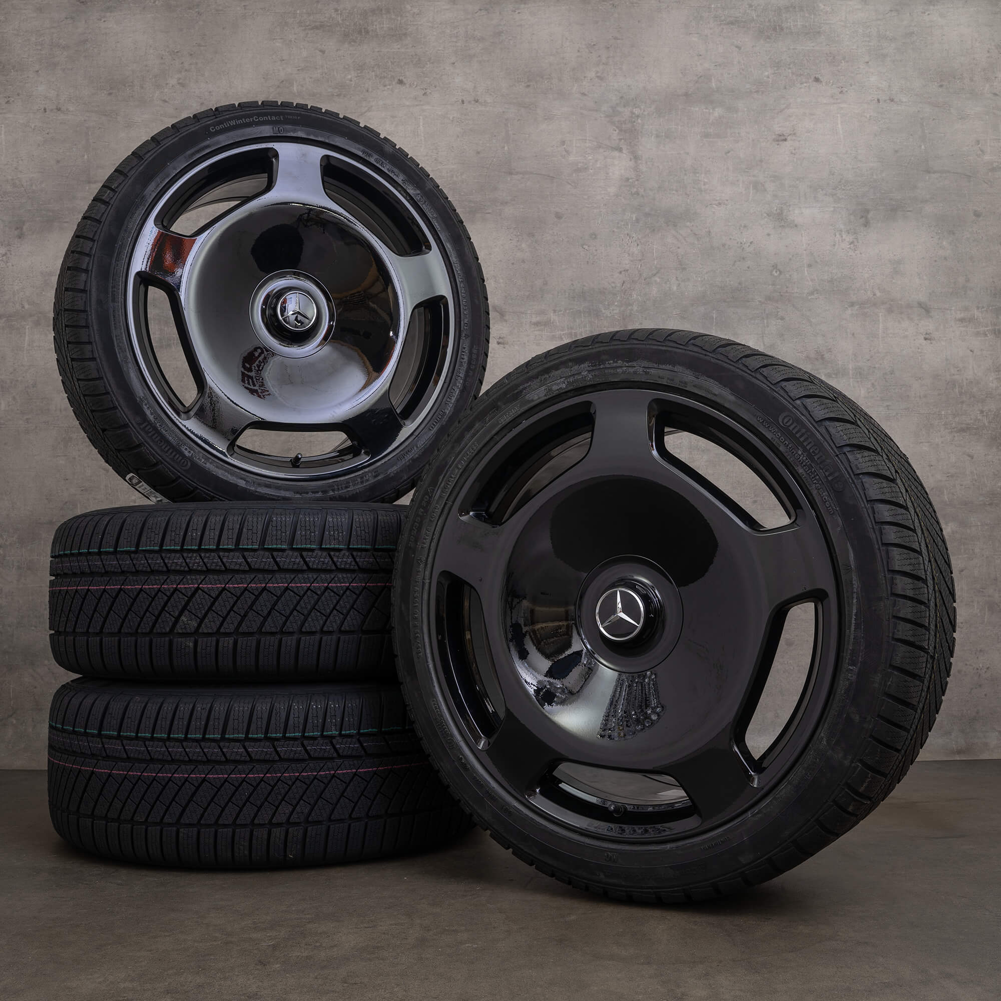 Llantas originales Mercedes Maybach Clase S de 20 pulgadas Z223 W223 llantas verano A2234014200 A2234014300 negro brillante