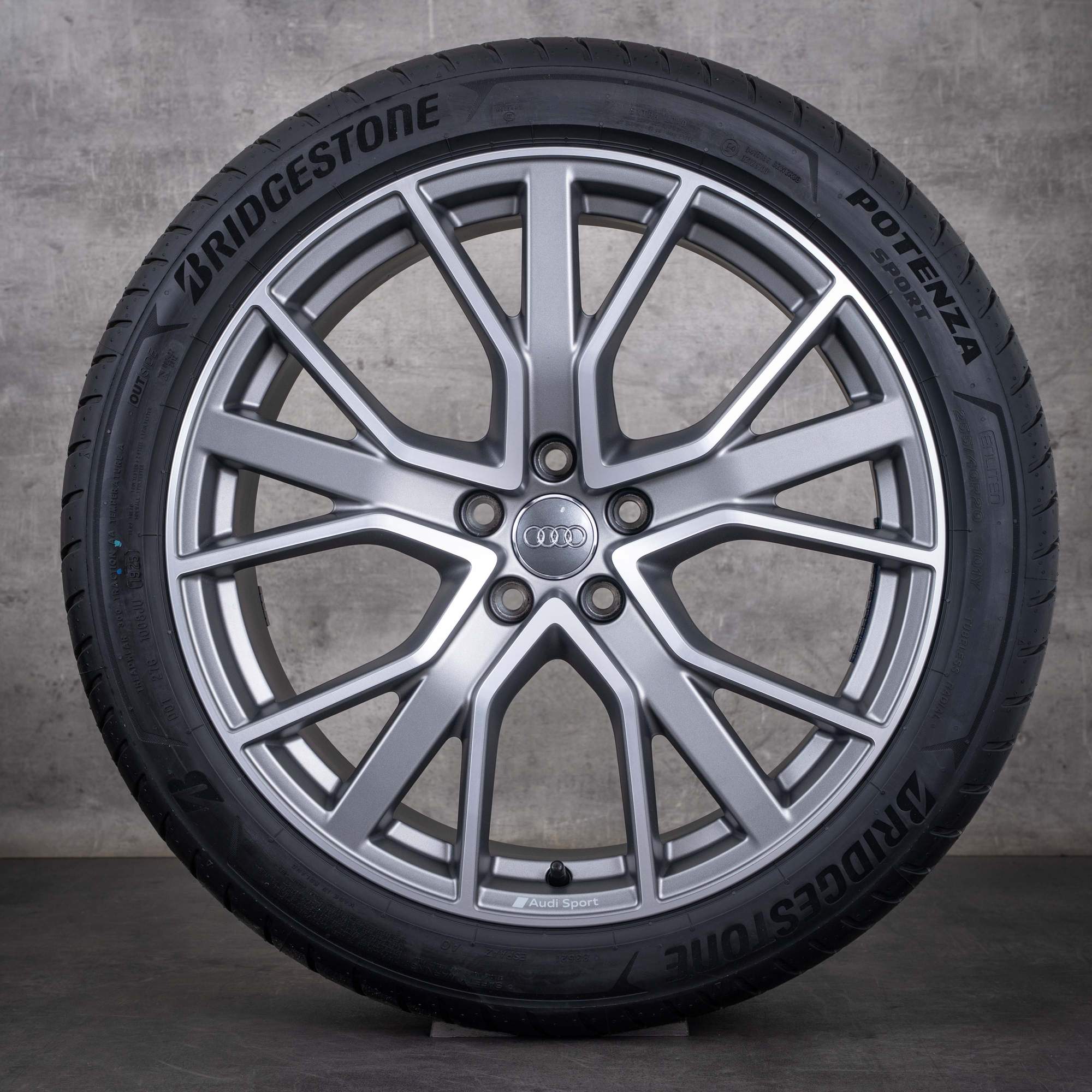 Originali Audi Q3 cerchi auto 20 pollici F3 estivi 83A601025BD titan opaco lucido frontalmente tornito