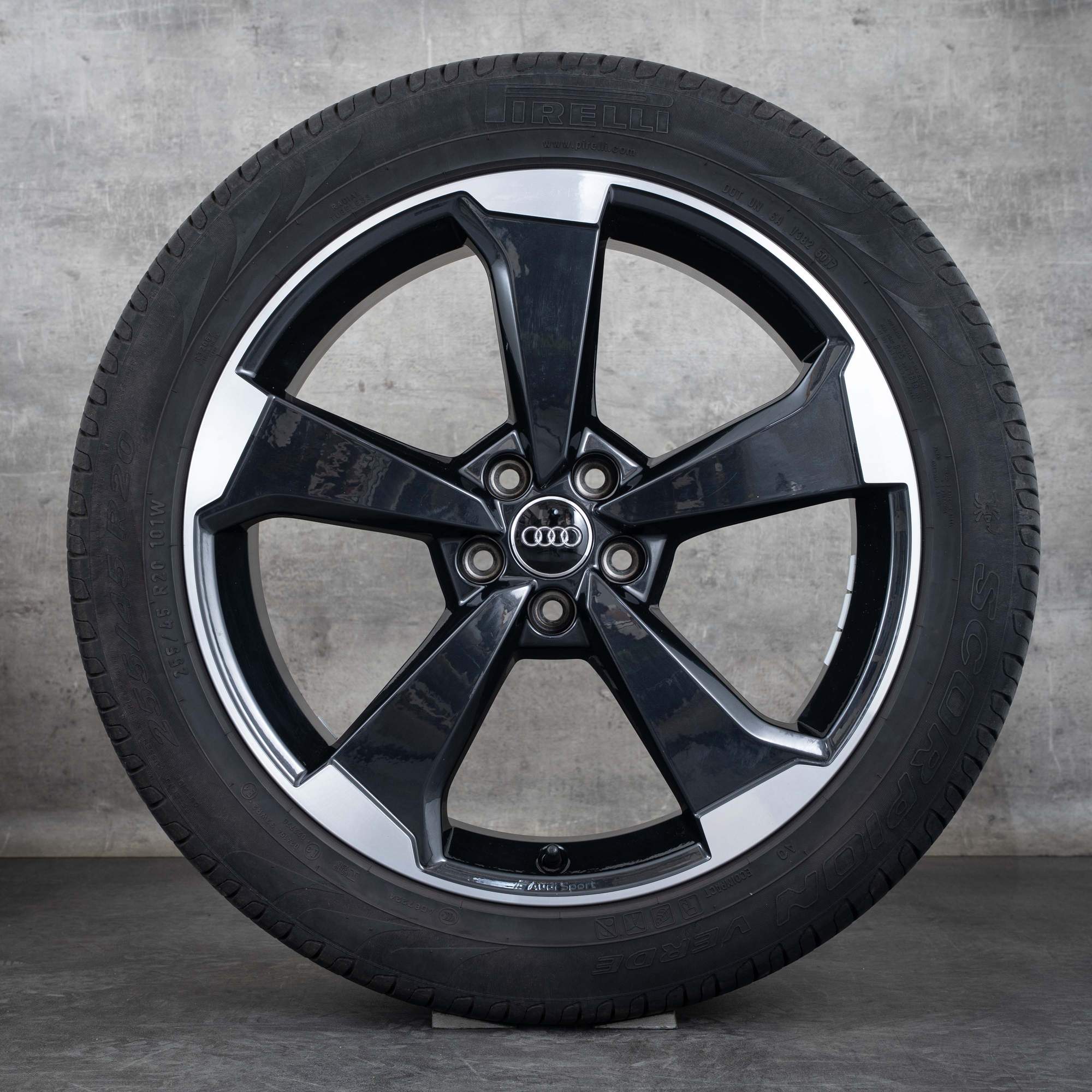 Oem Audi Q5 SQ5 Jantes 20 pouces FY pneus été jantes Rotor 80A601025Q granit poli