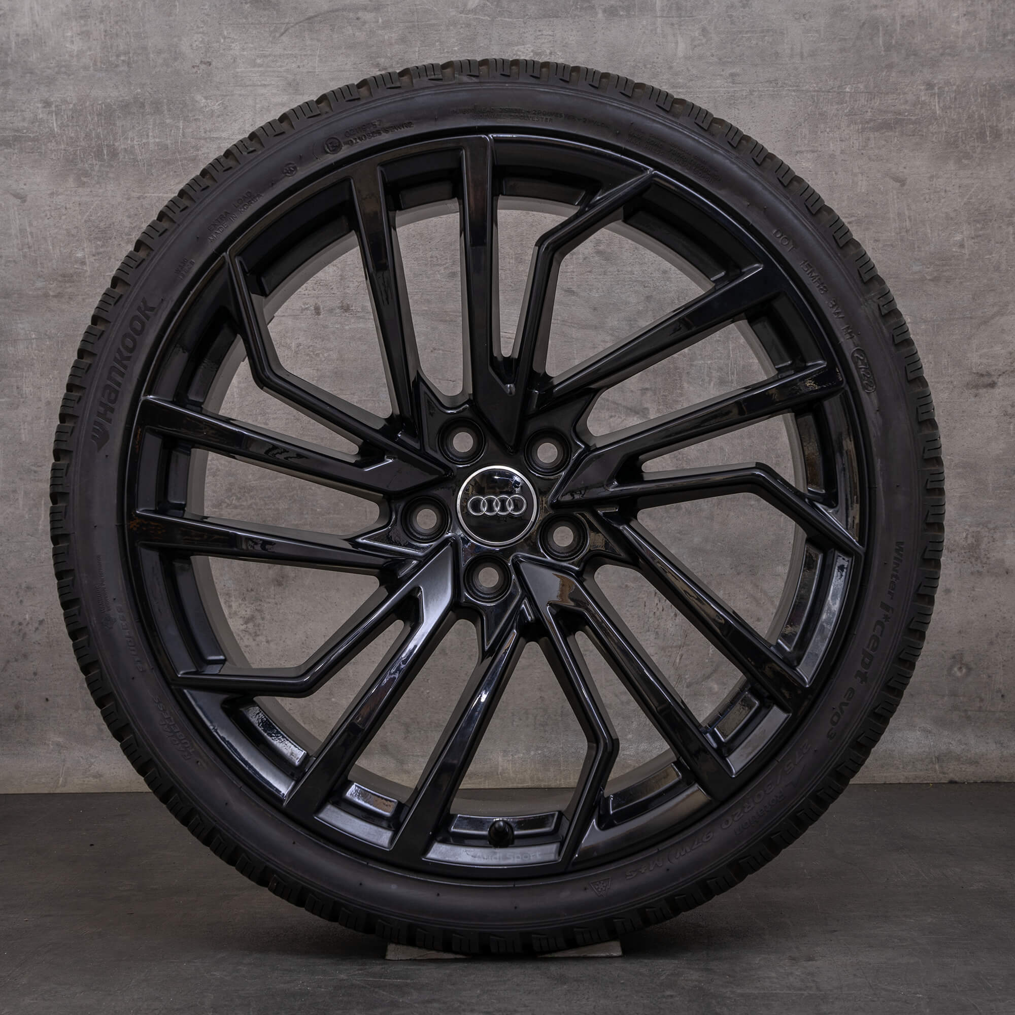 Original Audi RS4 RS5 Winterräder 20 Zoll B9 8W F5 Felgen 8W0601025FT schwarz glanz