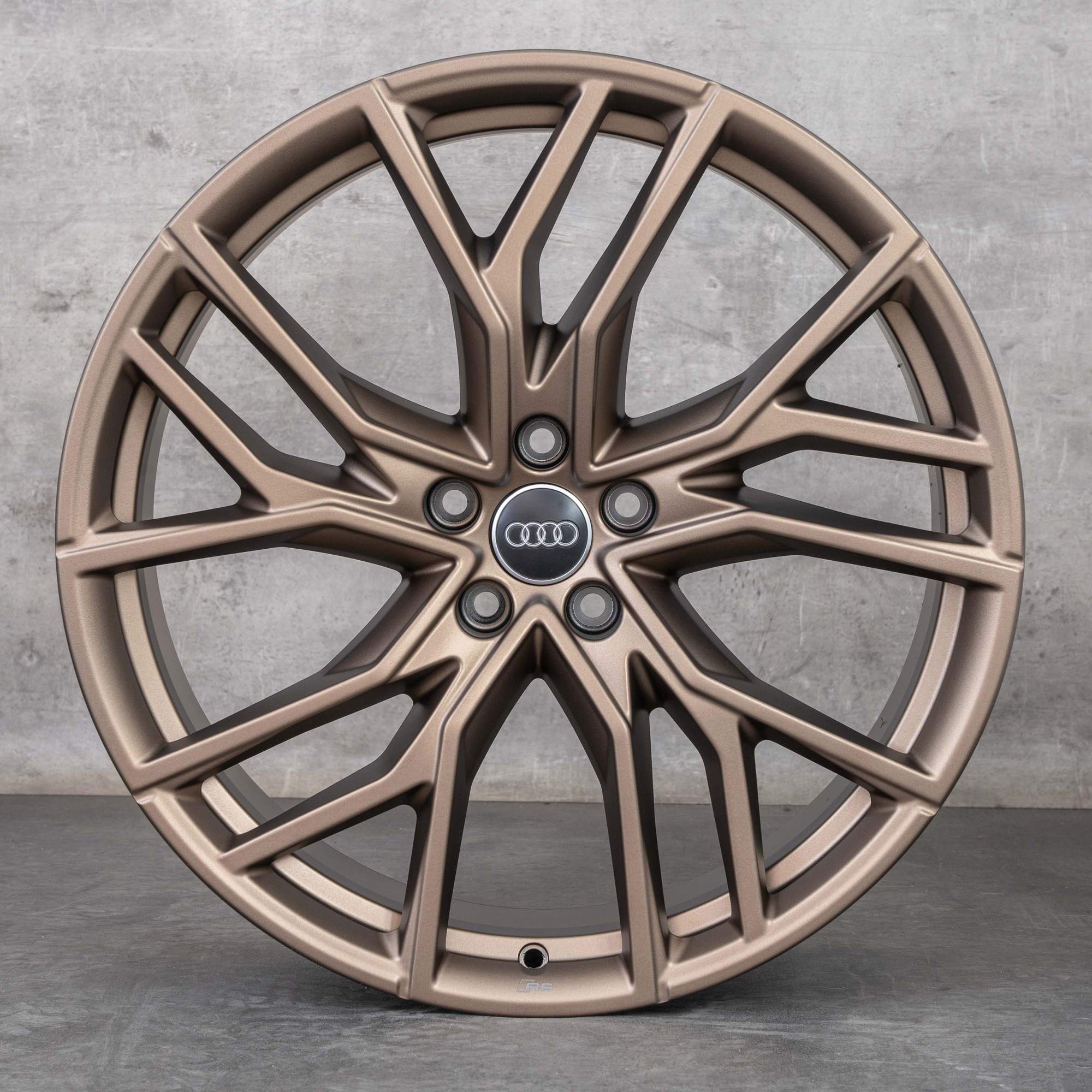 Orijinal Audi e-tron jantlar 21 inç Q4 & Sportback 89A601025P 89A601025Q bronz metalik mat