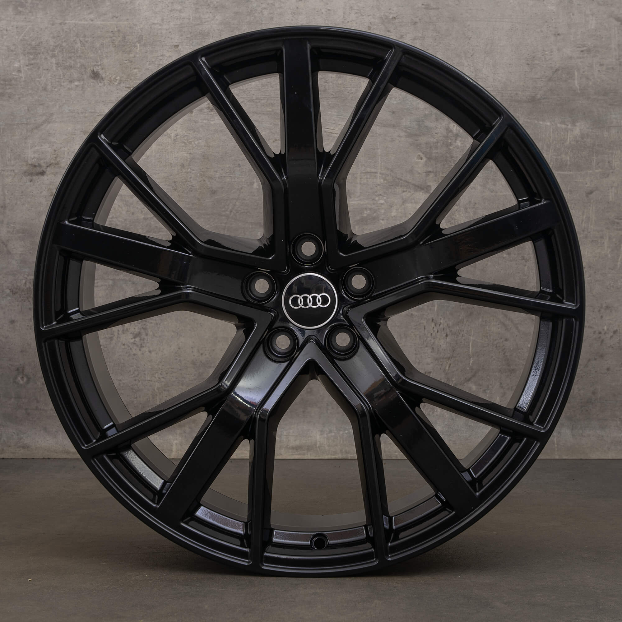 OEM Audi RS6 4G C7 21 inch rims Performance 4G0601025CJ black gloss ...