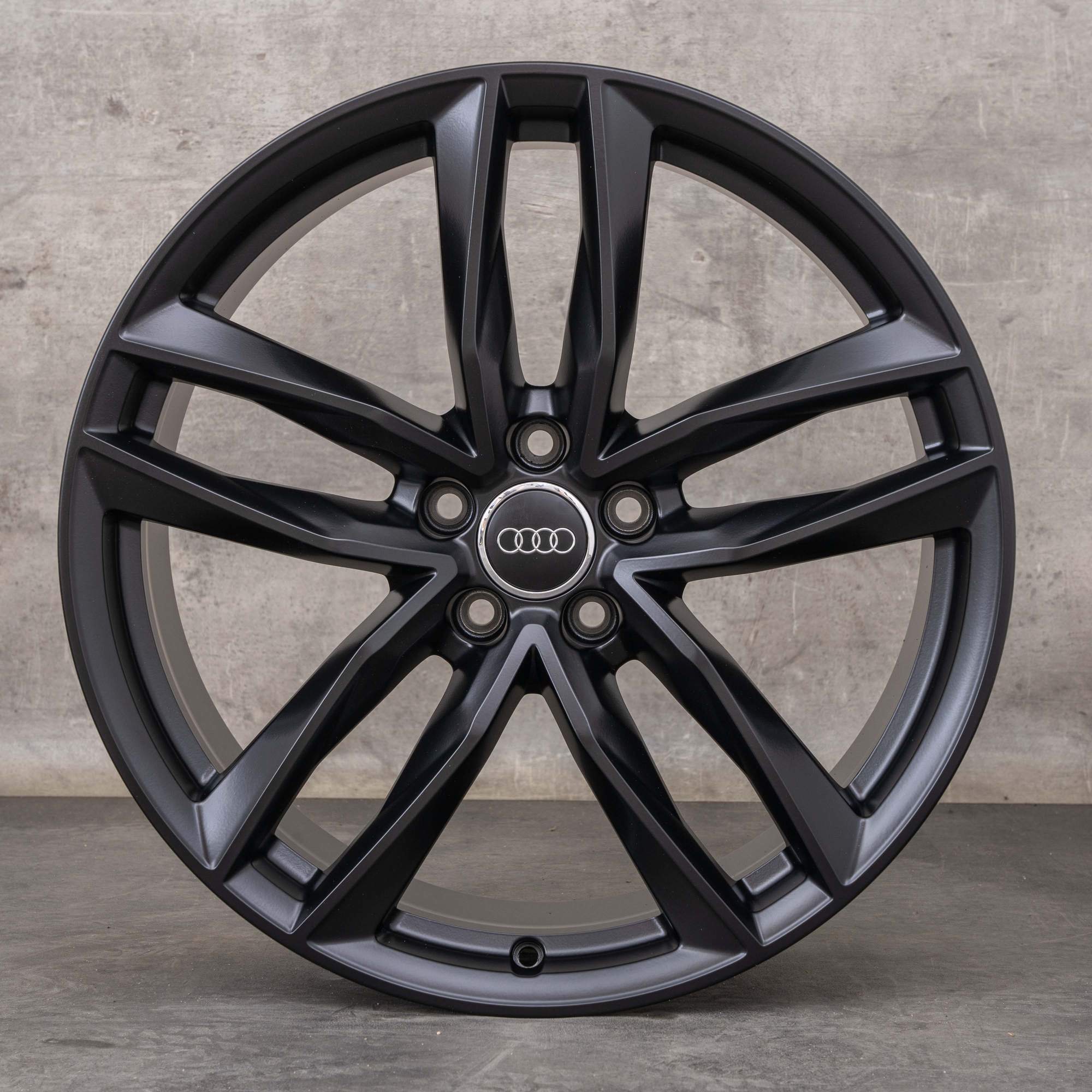 Alkuperäiset Aidot Audi A6 S6 20 tuuman 4G C7 4G9601025M mustat mattapintaiset vanteet tuumaa
