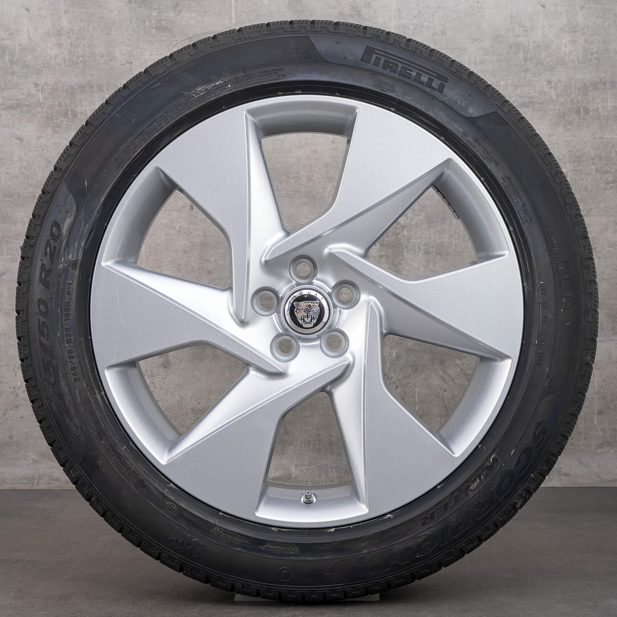 Jaguar 20 inch rims I-Pace aluminum winter tires wheels J9D3-BC-SS NEW