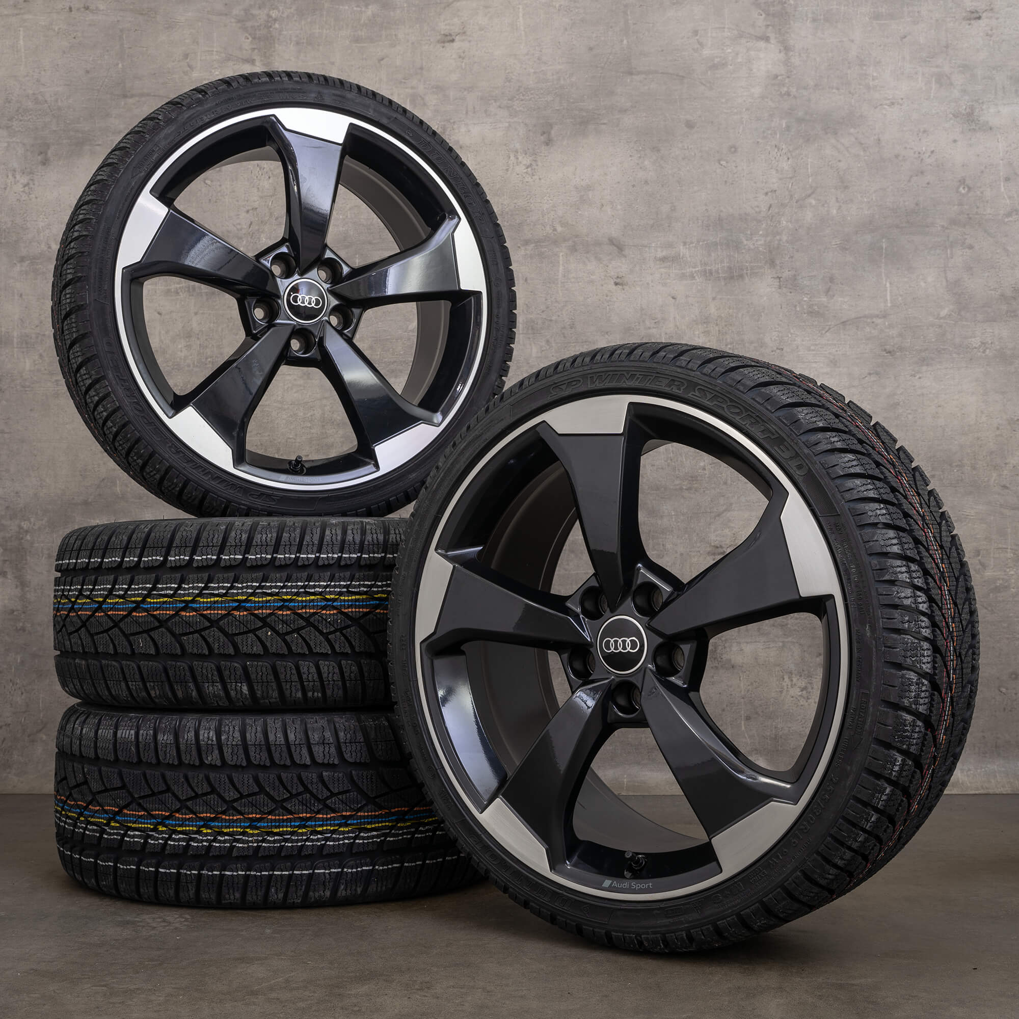 OEM Audi RS3 8V 19 inch winter tires rims 8V0601025FP 8V0601025GA rotor