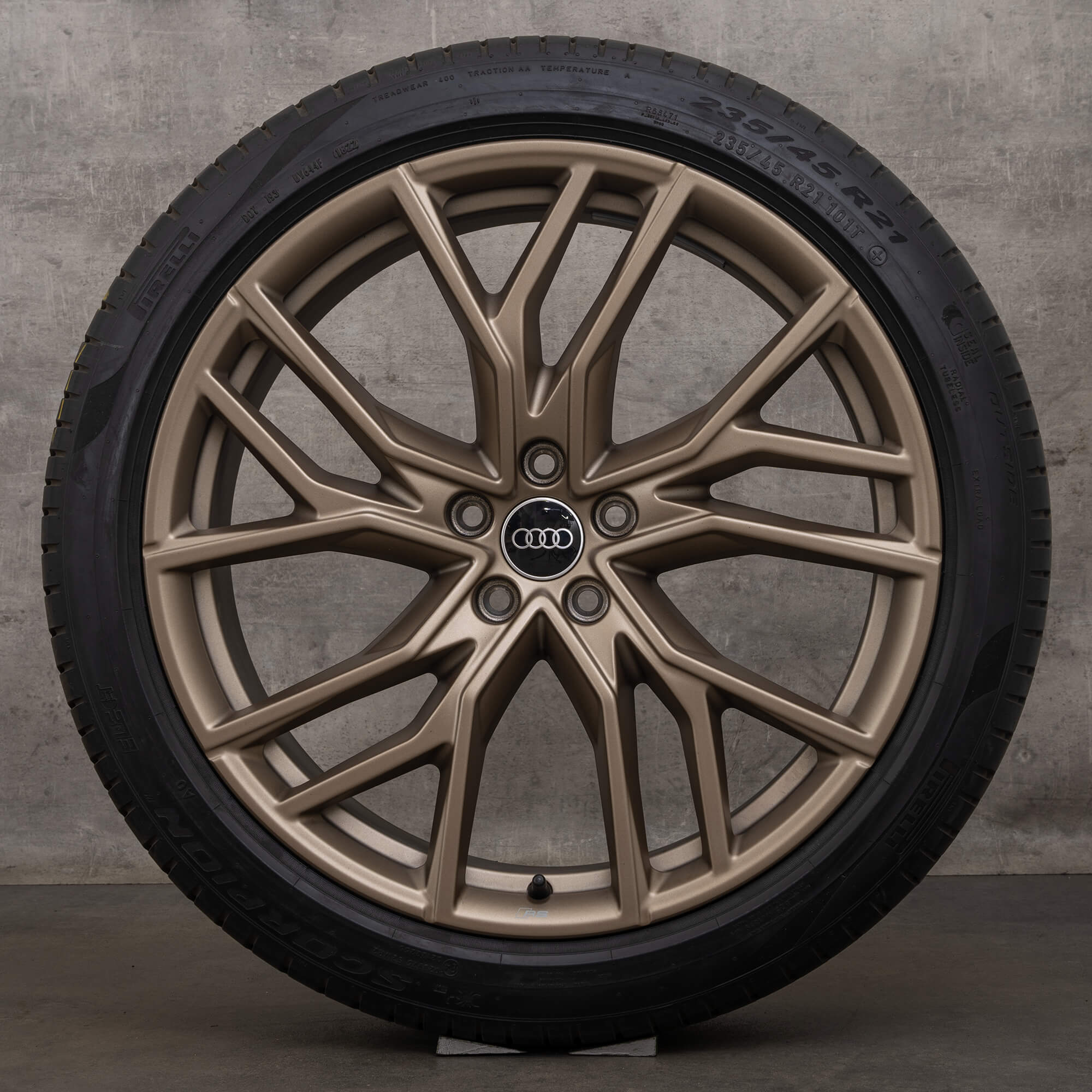 Original Audi Q4 e-tron & Sportback Felgen 21 Zoll F4 Sommerreifen 89A601025P 89A601025Q bronze matt Sommerräder