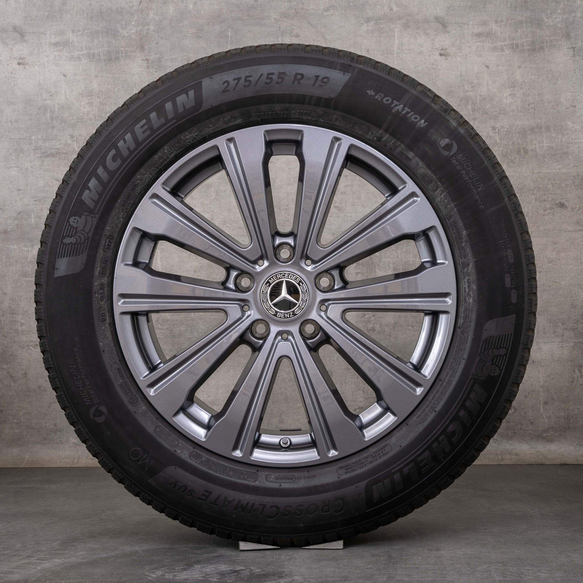 Oryginał Mercedes Benz Klasa G Felgi 19 cali G450 G500 W463A W465 opony całoroczne A4634011100 himalaya szary błyszczący