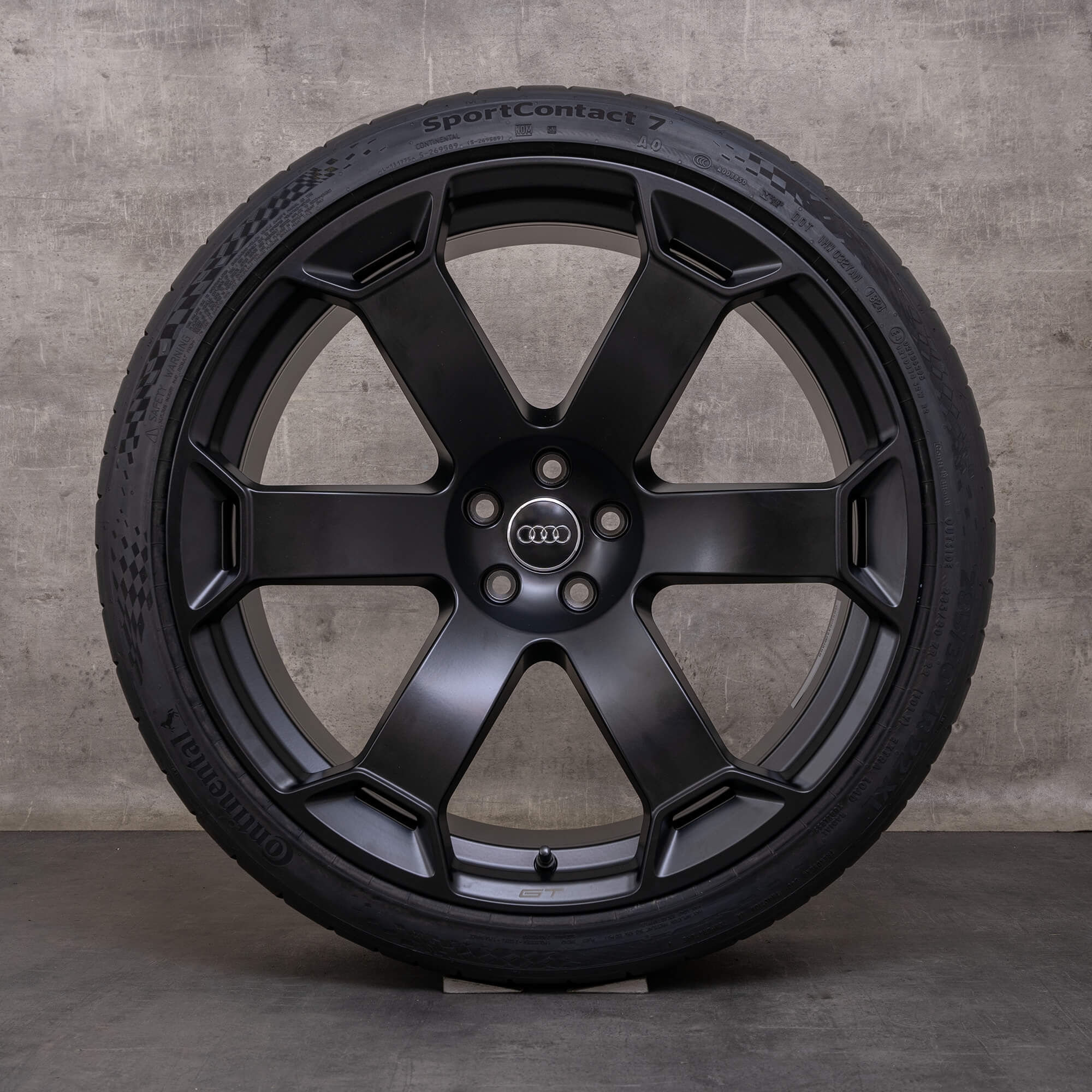 OEM Audi RS6 RS7 GT summer wheels 22 inch 4K C8 rims retro 4K0601025EB black matt NEW