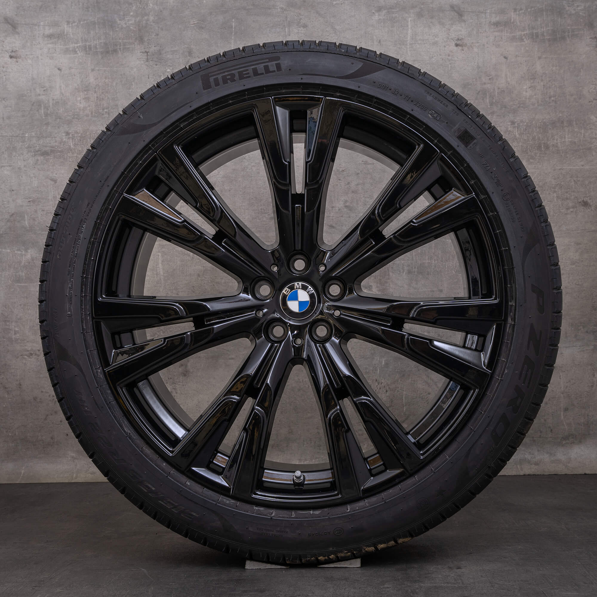 OEM BMW X7 rims 22 inch G07 summer wheels styling 756 6885143 6885462 black glossy