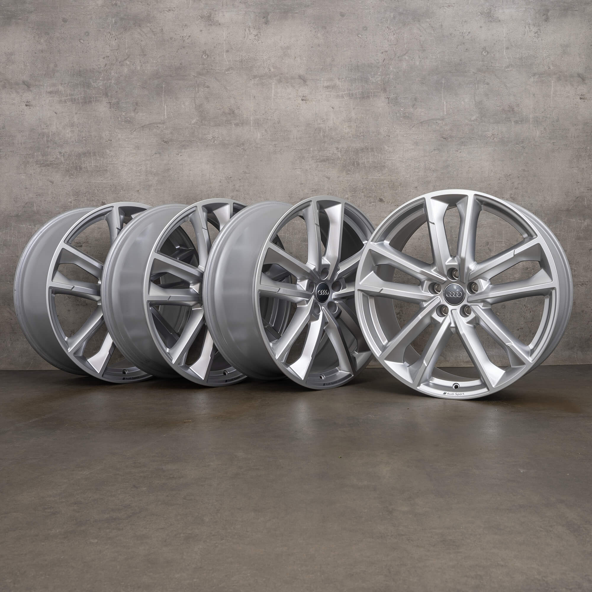 Jantes d'origine Audi A6 S6 4K C8 21 pouces 4K0601025AE argent