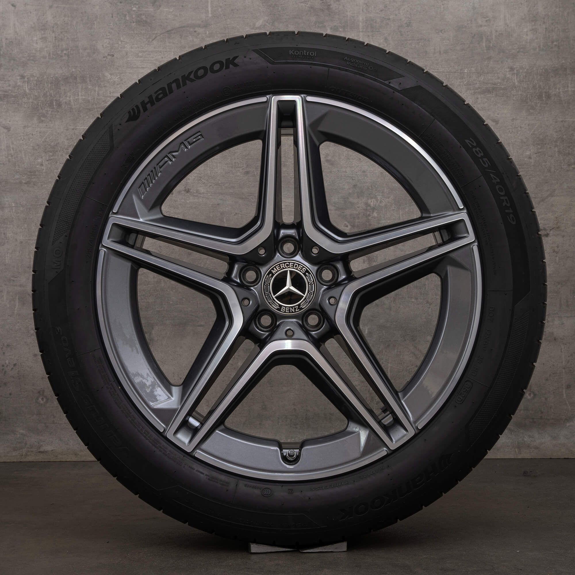 Alkuperäiset Mercedes Benz S-sarja AMG vanteet 19 tuuman W223 X223 V223 kesäpyörät A2234011300 A2234011400 himalajanharmaa kiillotettu