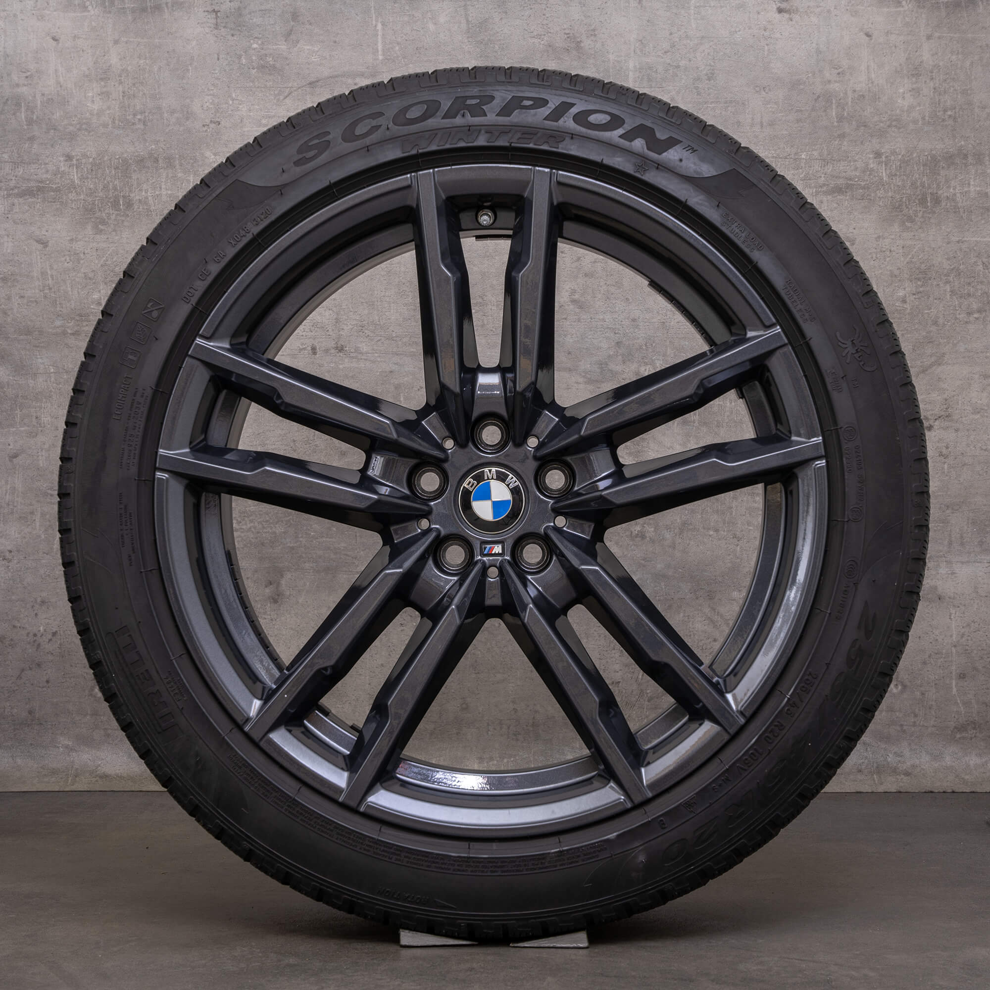 Jantes de inverno originais BMW X3M X4M 20 polegadas F97 F98 jantes 764 M 8059723 8059724 preto alto brilho