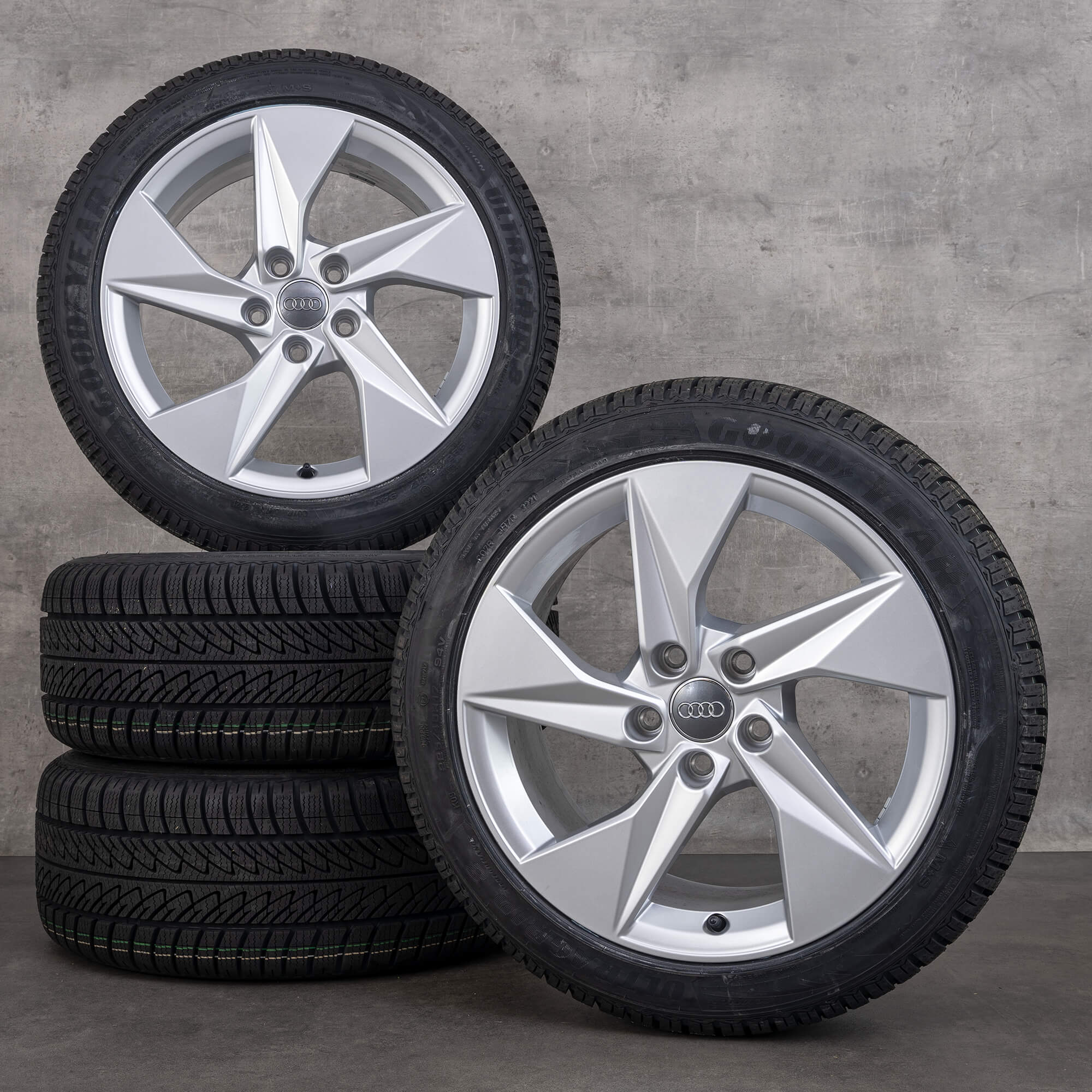 OEM Audi A3 S3 wheels 17 inch 8Y winter 8Y0601025A silver NEW