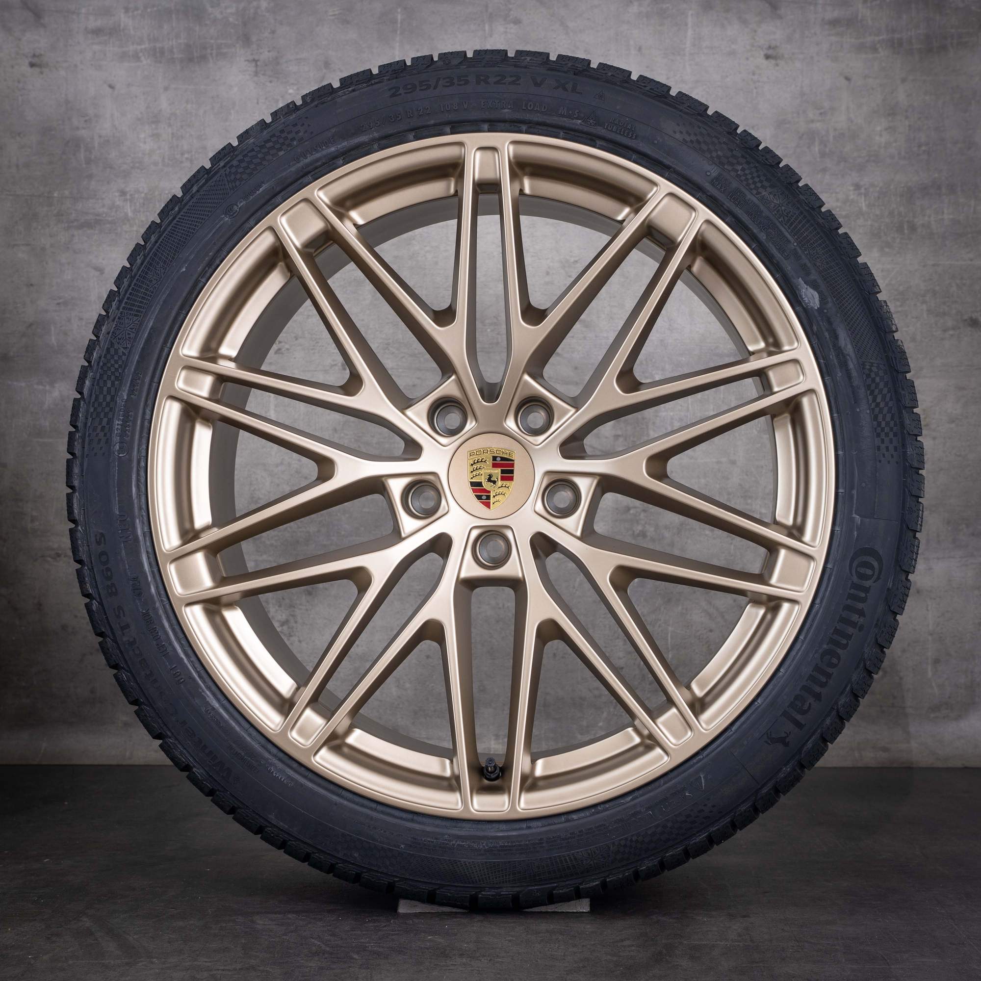 OEM Porsche Macan electric winter wheels 22inch H2 rims 95C601025AD 95C601025AE Neodyme Matte NEW