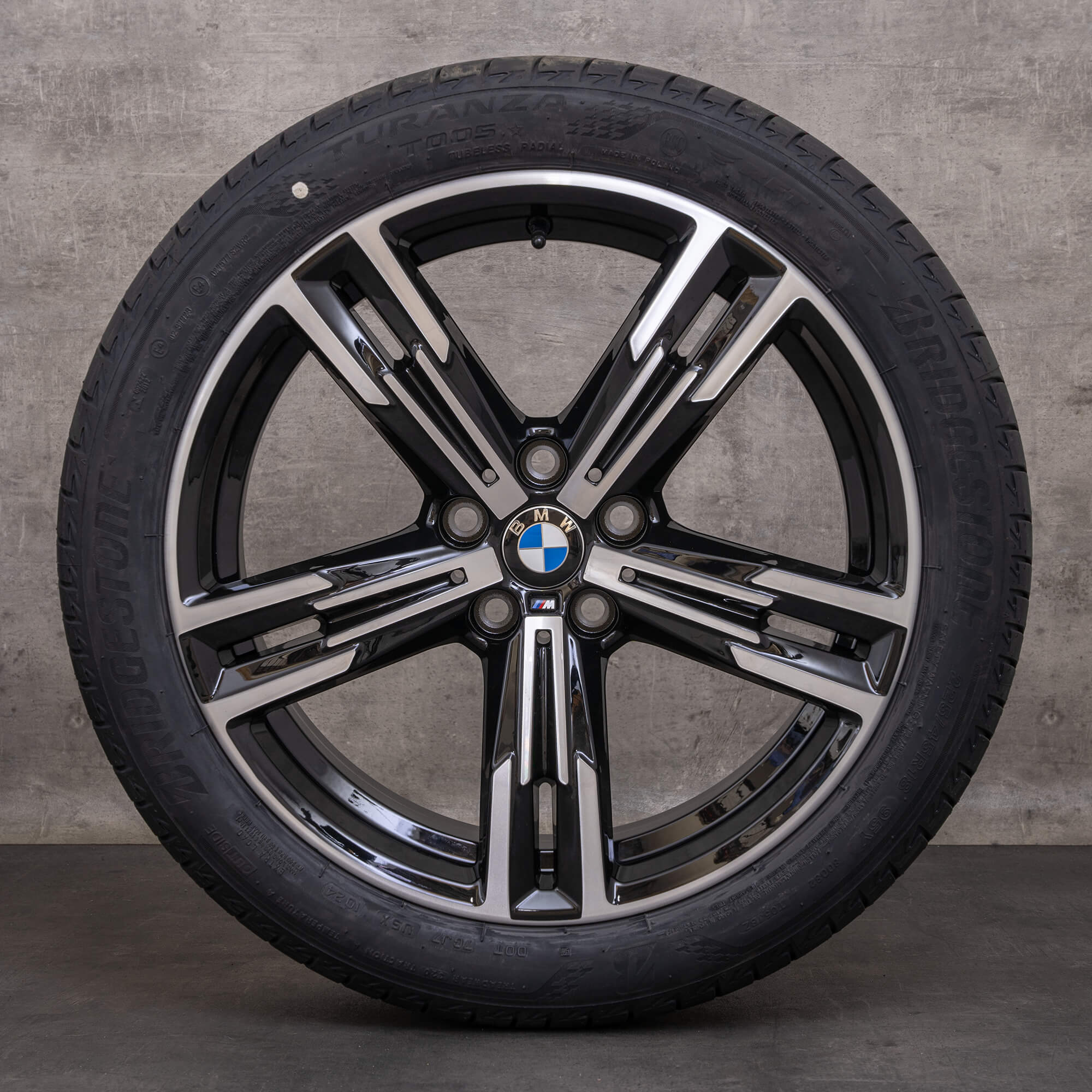 Original BMW 2er 3er 4er Winterräder 18 Zoll G20 G21 G22 G23 G42 Felgen Syling 848 M 8746631 8746632 jet black glanzgedreht