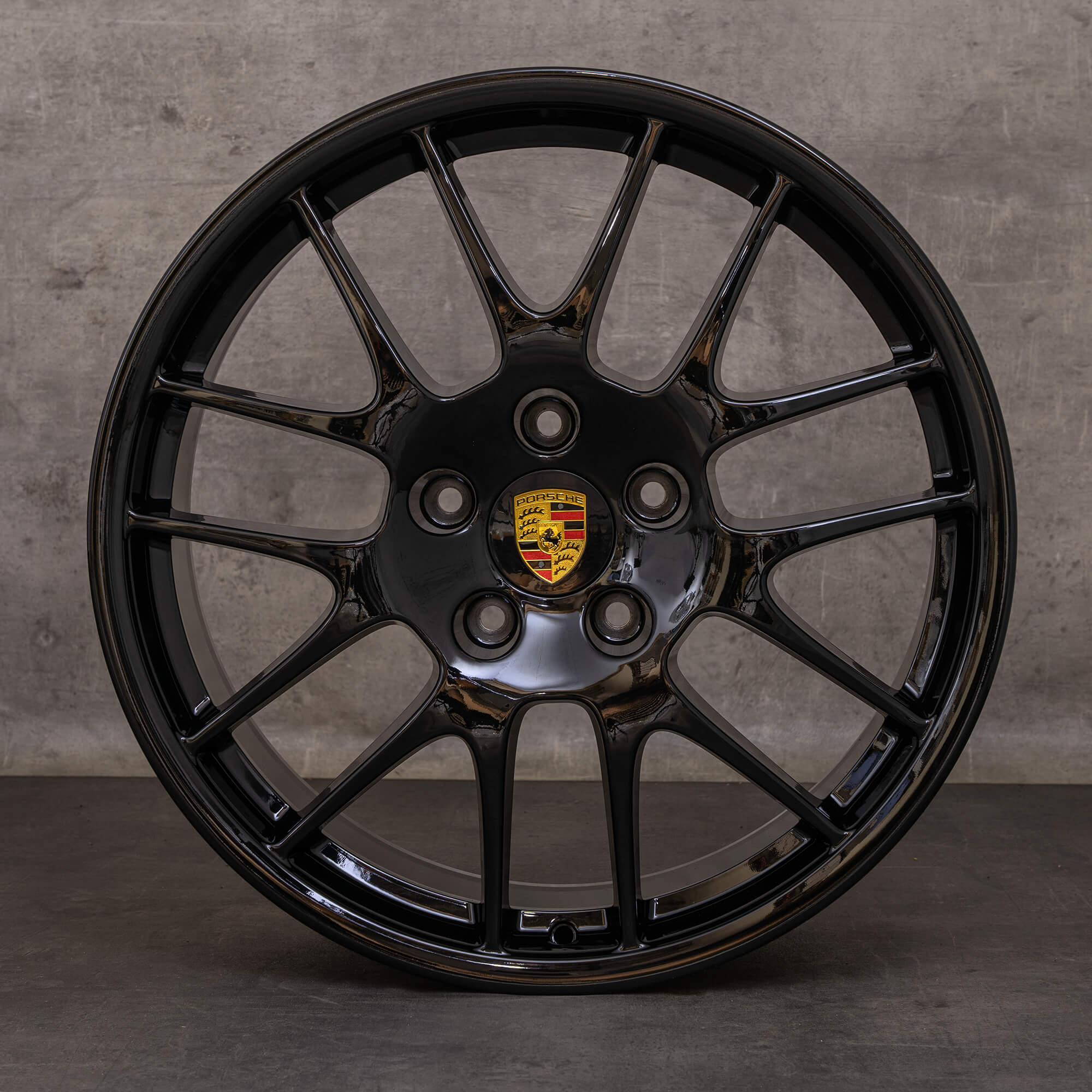 Alkuperäiset Porsche Panamera 970 talvirenkaat 20 tuuman vanteet 97036217808 97036219007 RS Spyder musta kiiltävästi