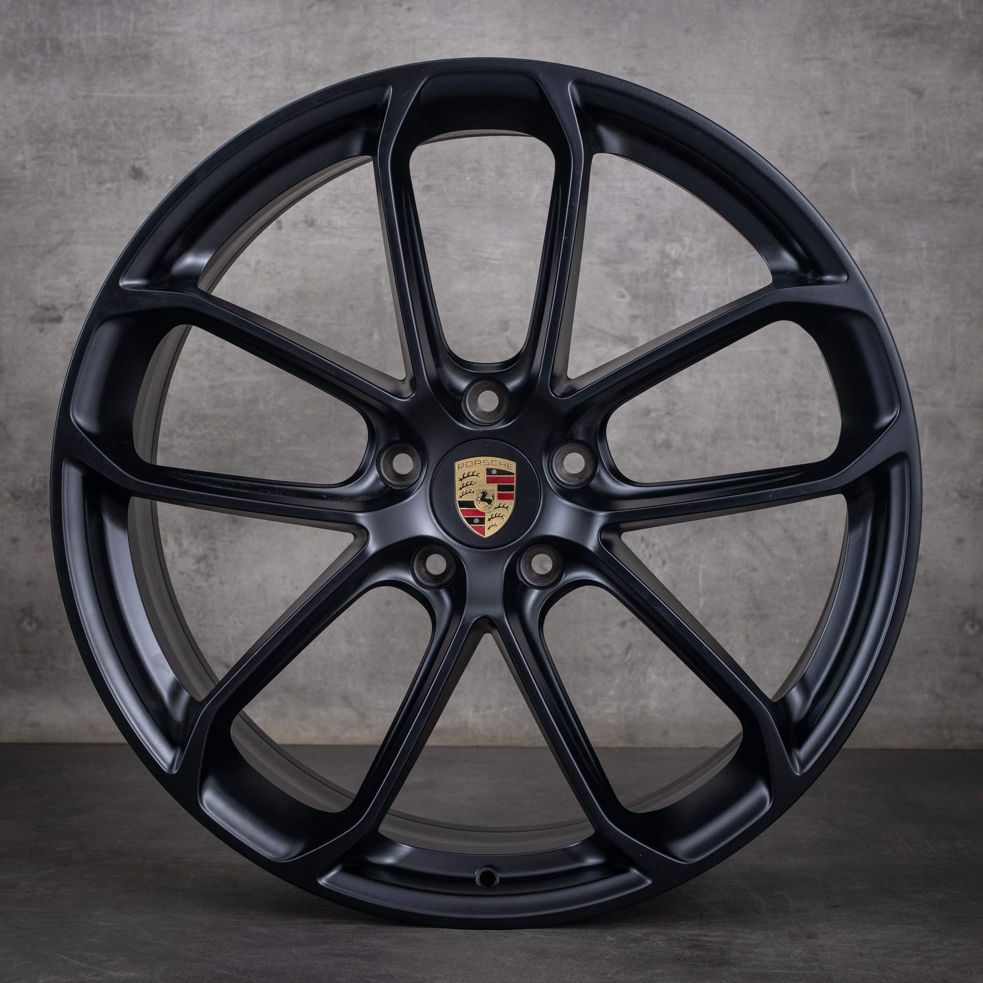 Alkuperäiset Porsche Cayenne vanteet 22 tuuman 9YA II Turbo GT 9Y3601025BA 9Y3601025AP musta matta