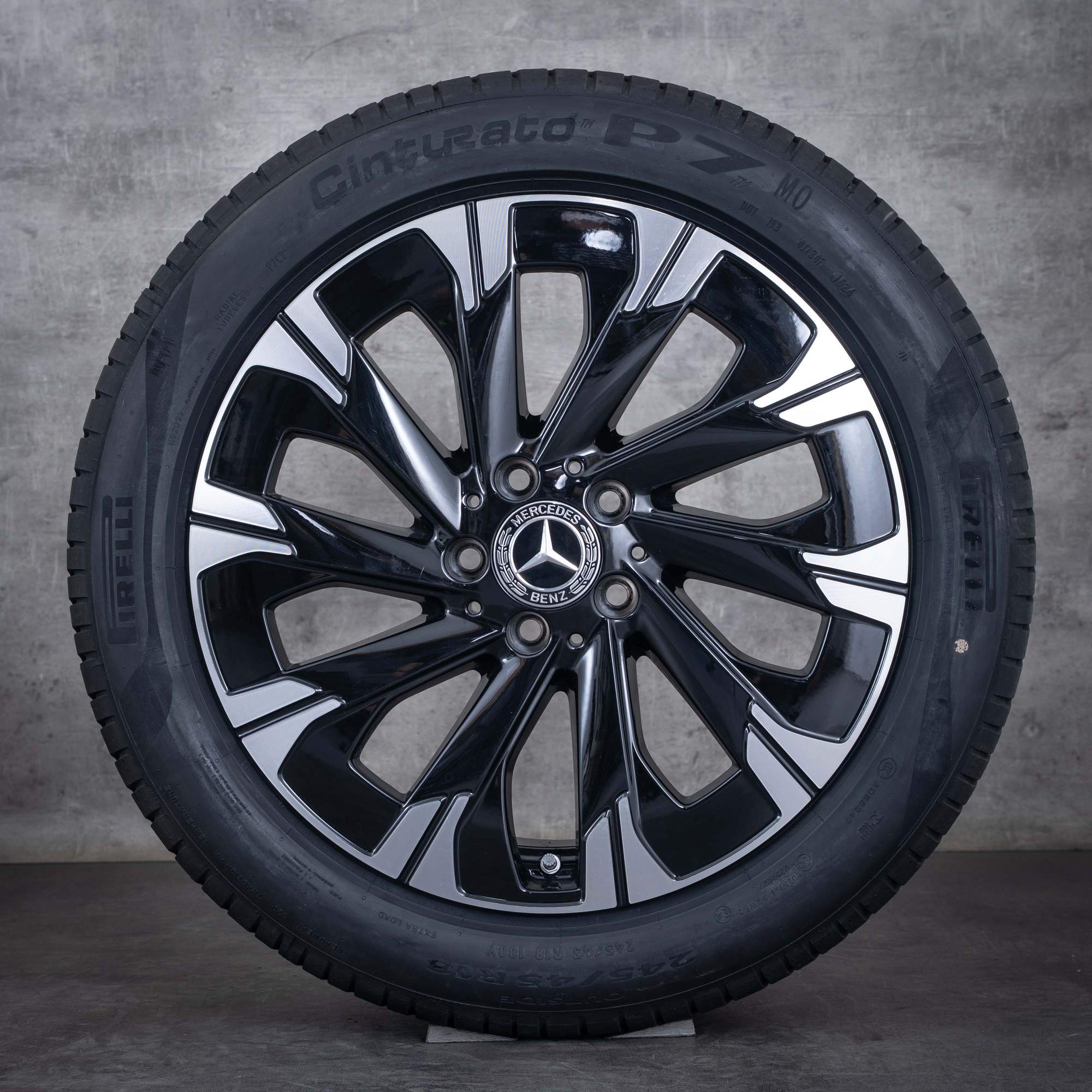 Oryginał Mercedes Benz Klasa V koła 18 cali W447 letnie A4484011500 czarne polerowane NOWOŚĆ