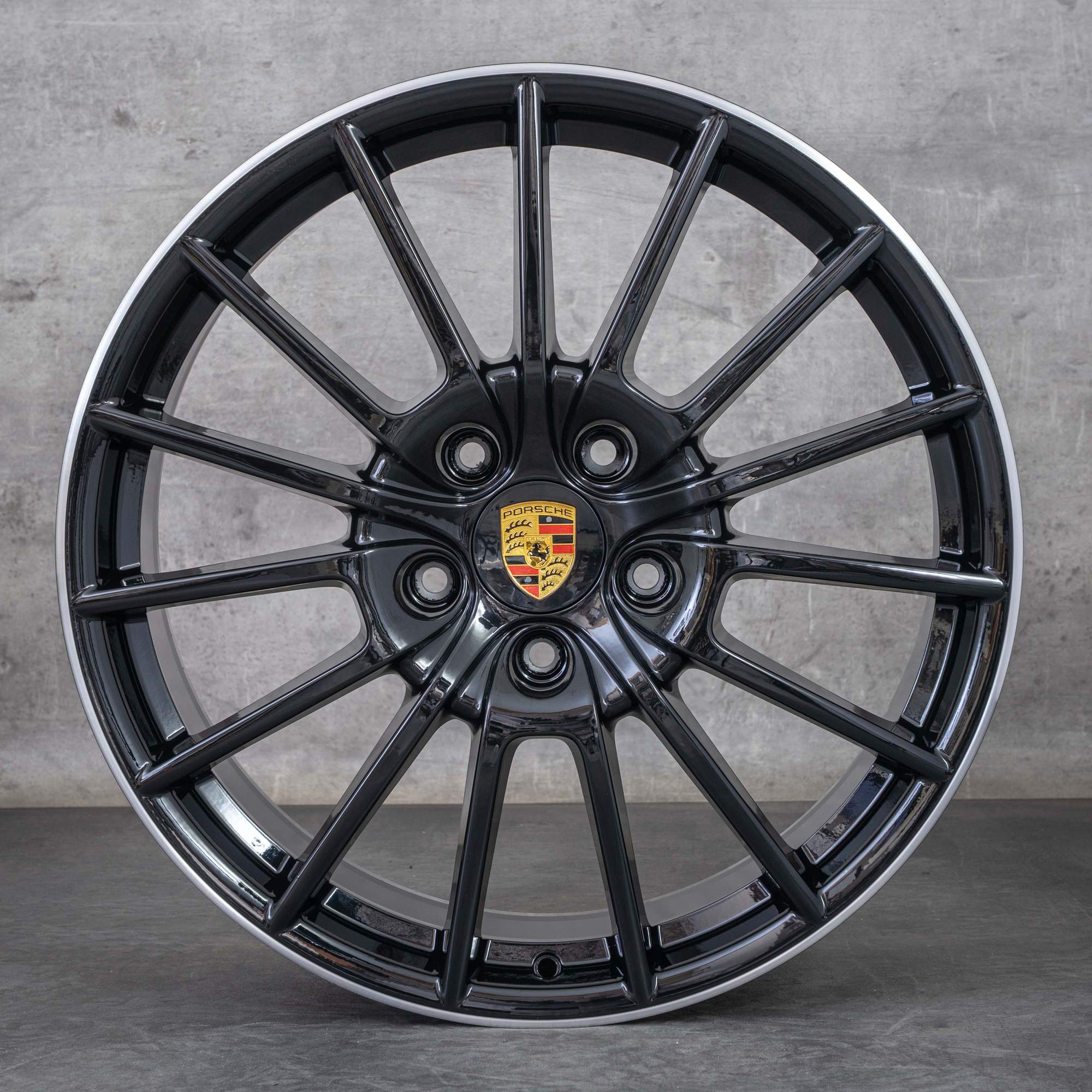 Oryginalne Felgi Porsche Panamera 970 20 cali G1 97036298005 97036298006 czarne polerowane NOWOŚĆ