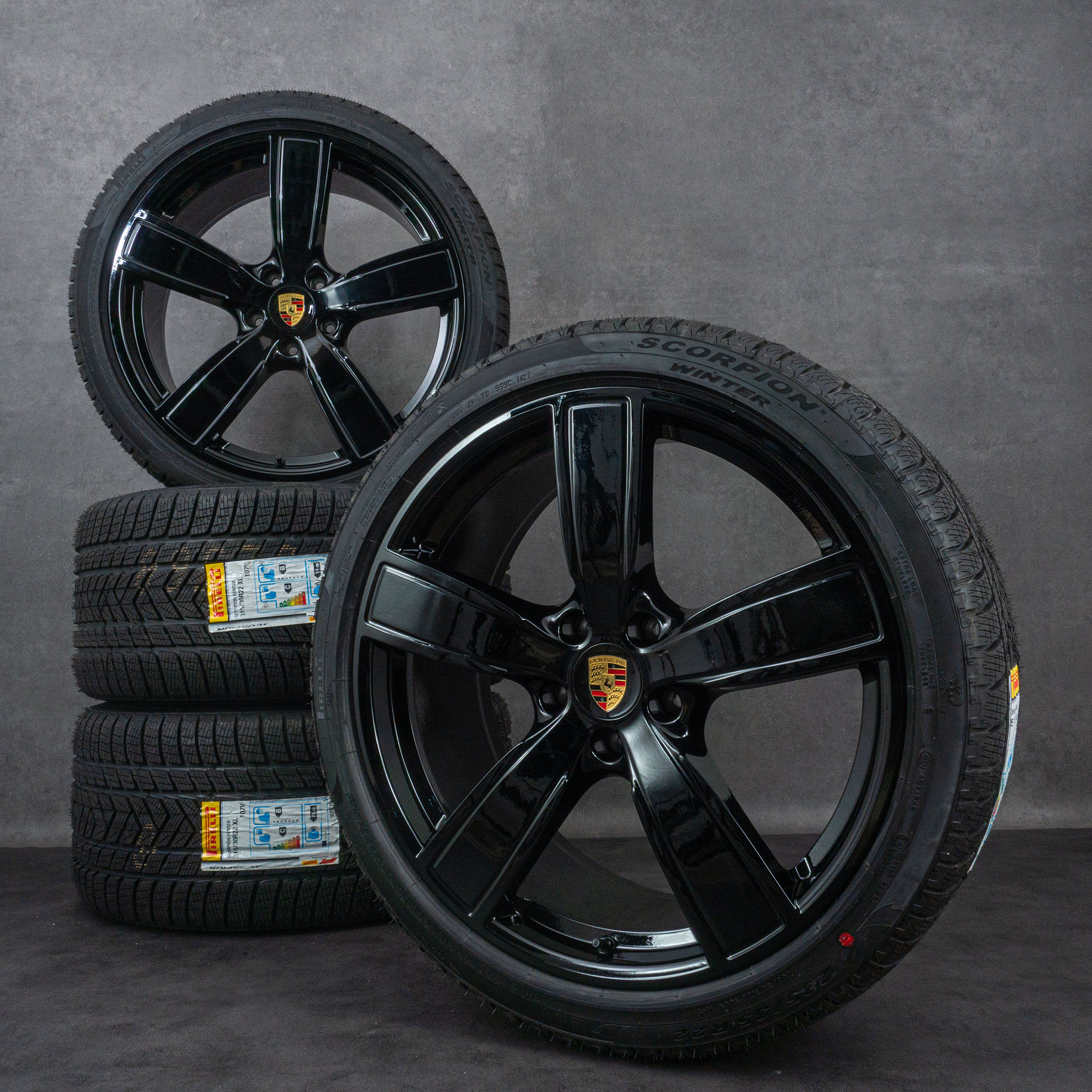 Oem Porsche 22 pouces Cayenne 9Y0 Sport Classic pneus hiver jantes neufs