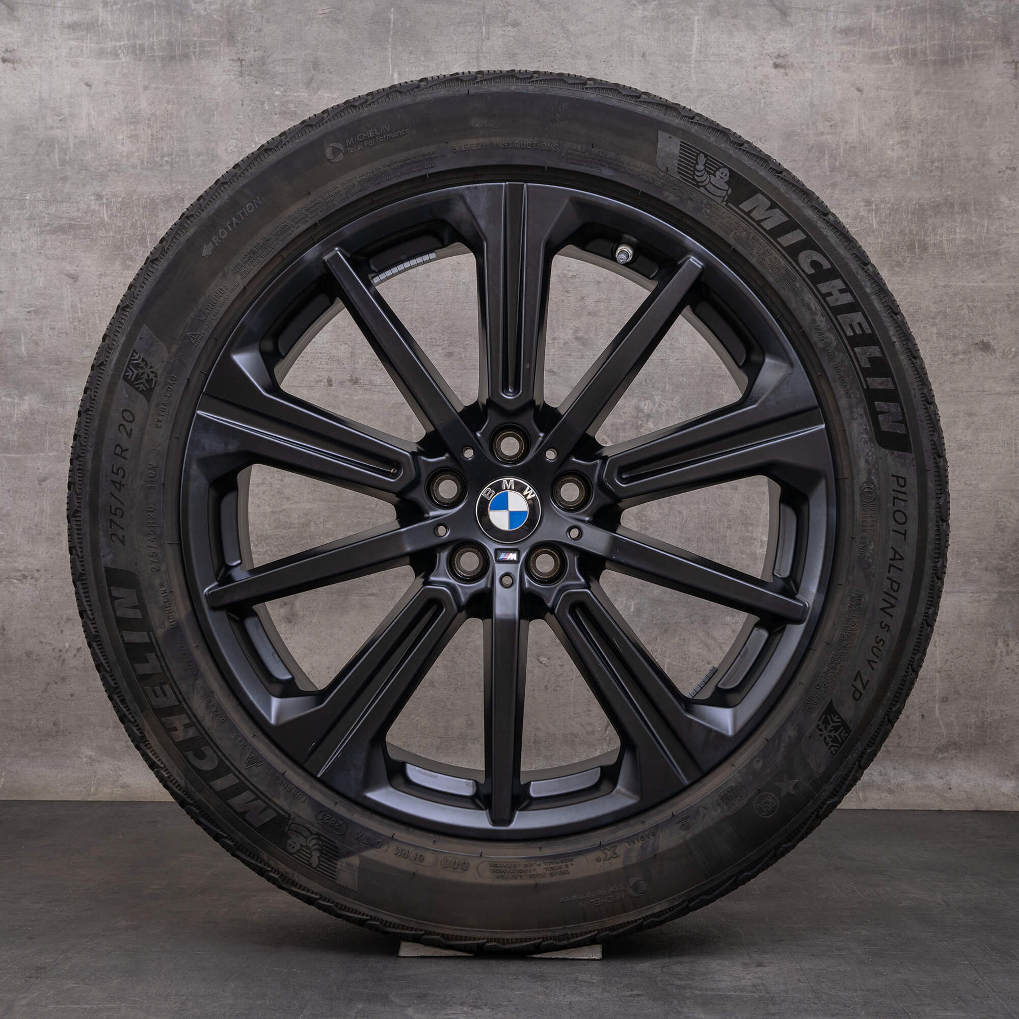 Original BMW X5 X6 Winterräder 20 Zoll G05 G06 Felgen Styling 748 M 6883765 schwarz matt