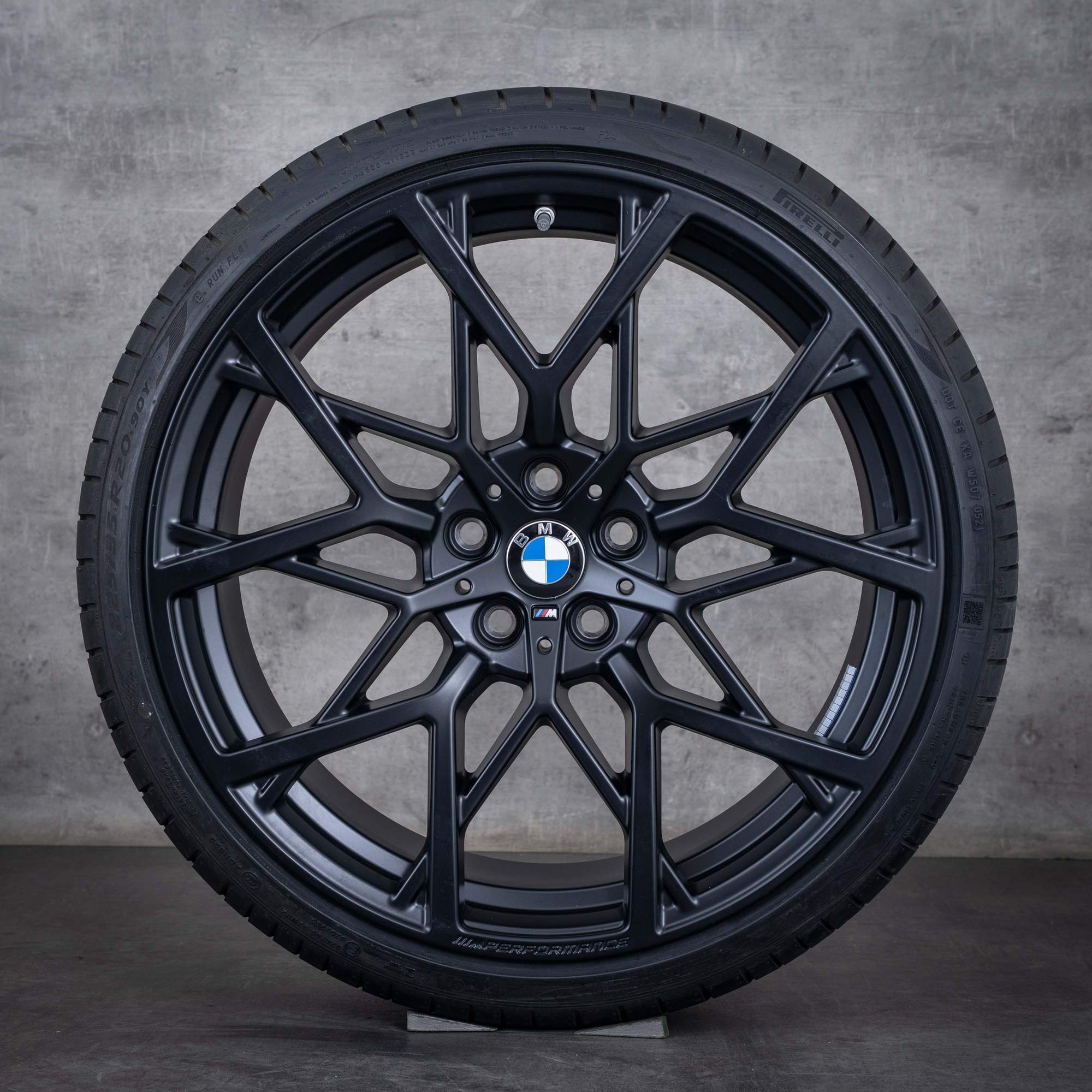 Oryginalne felgi BMW serii 3 20 cali G20 G21 koła letnie stylizacja 795 M 6893514 6893515 czarny mat