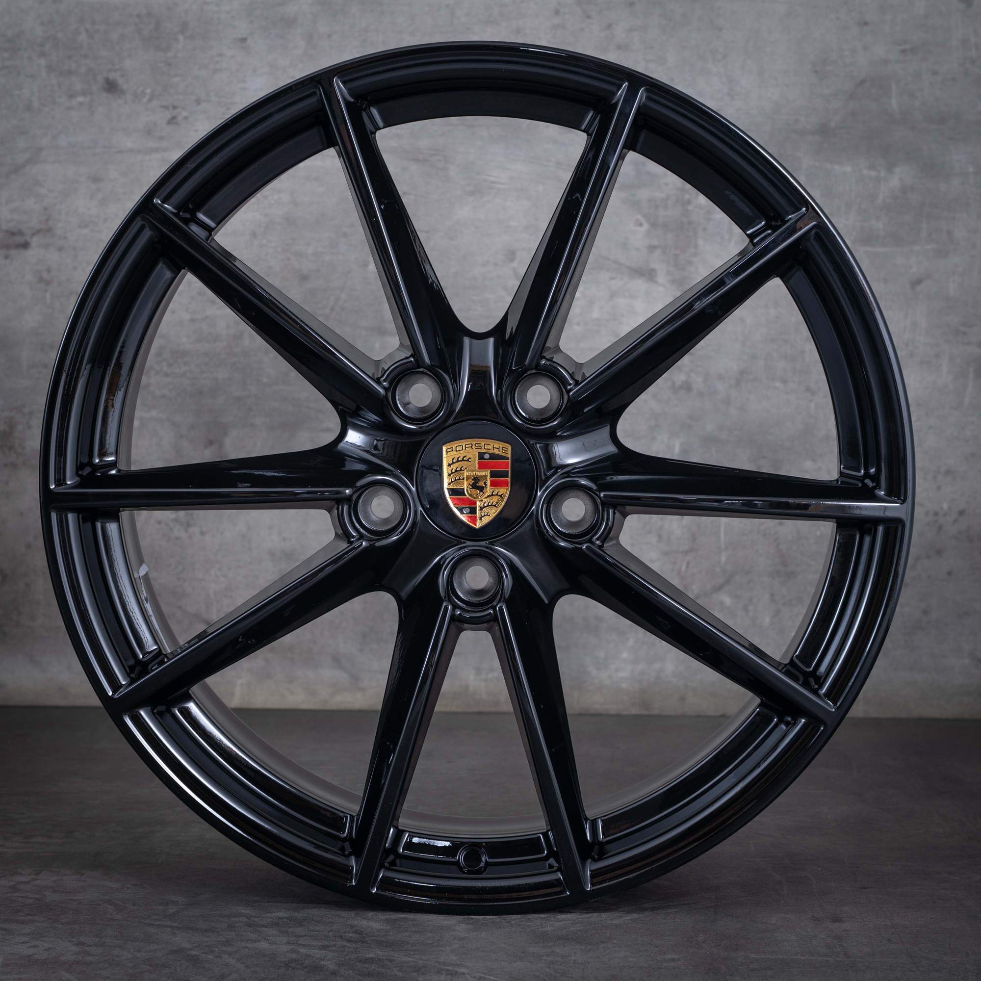 Alkuperäiset Porsche 992 vanteet 20 21 tuuman I 992601025C 992601025E Carrera S rengas musta kiiltävä