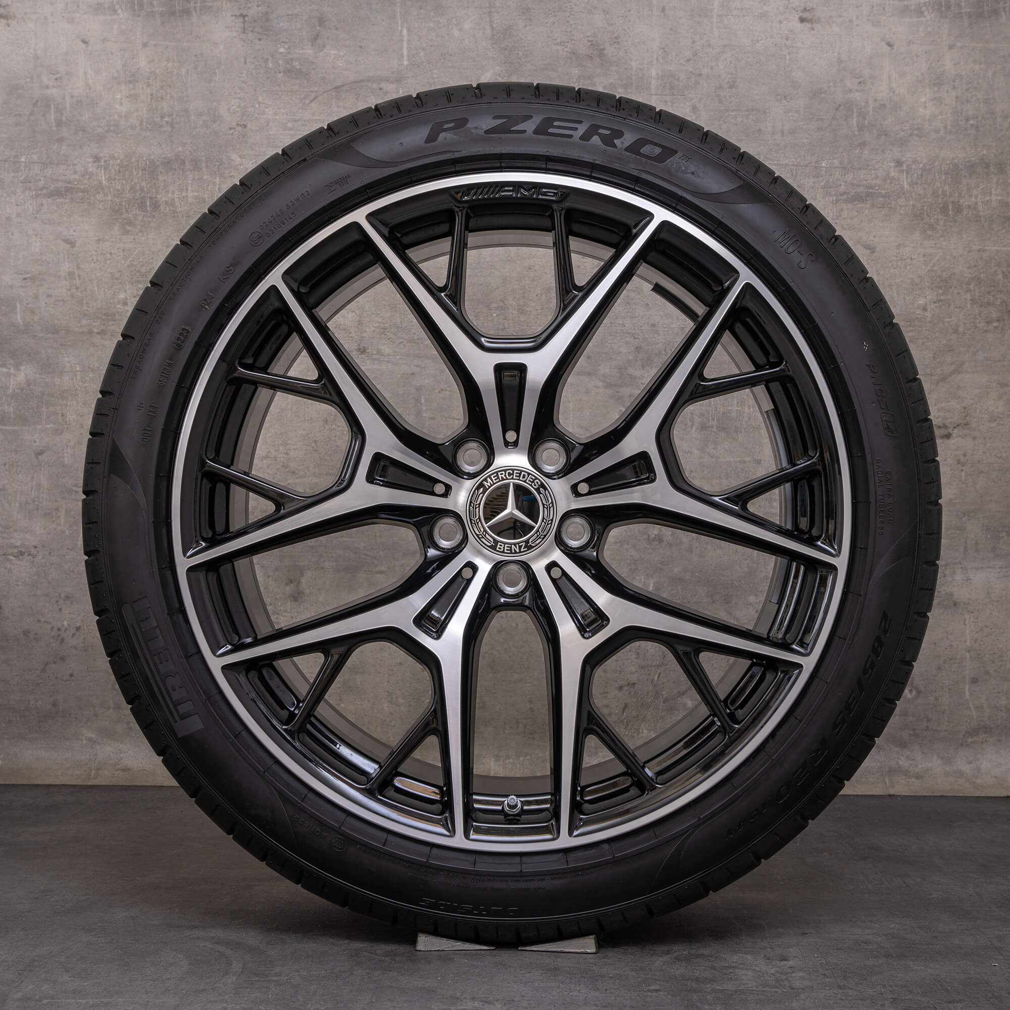 Originale Mercedes Benz E-Klasse AMG fælge 20 tommer S214 Estate All-Terrain sommerhjul A2144011800 A2144015500 sort blank drejet