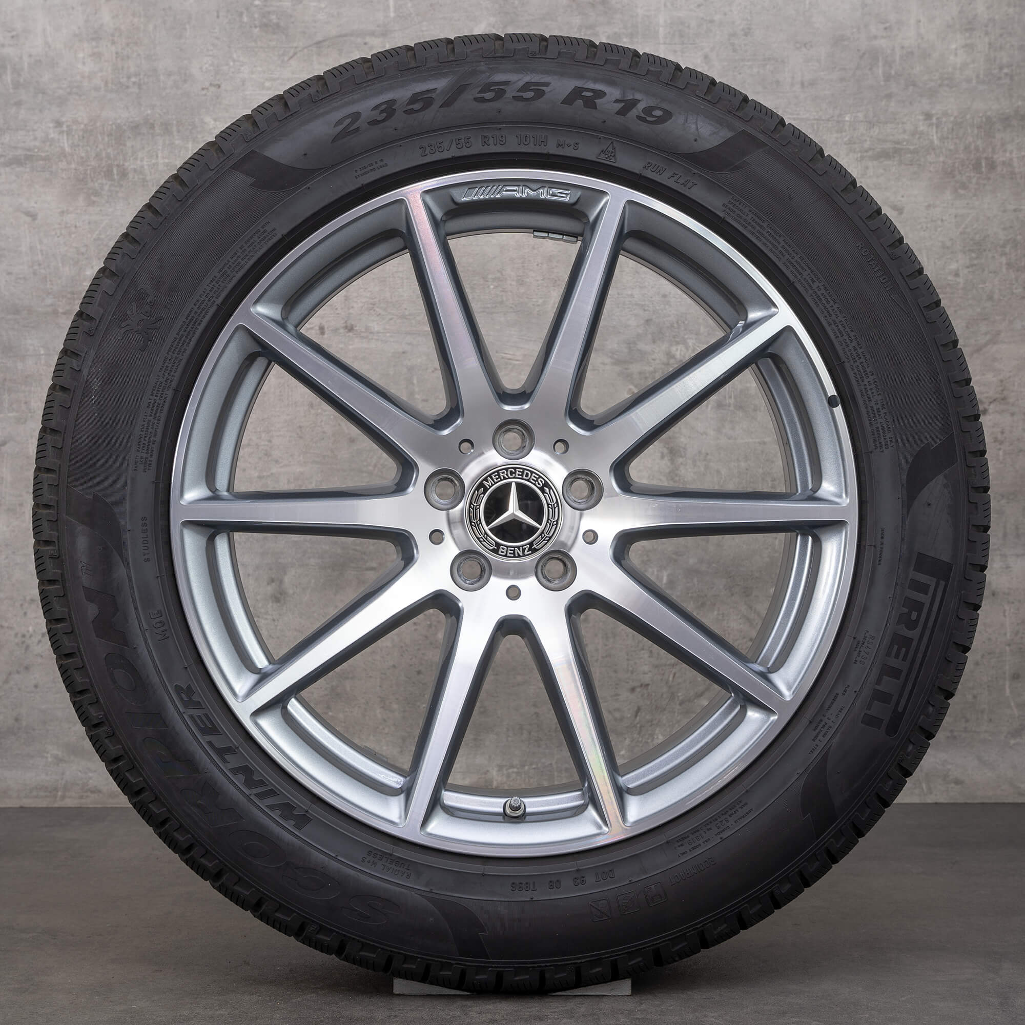 AMG 19 tommer Mercedes Benz fælge GLC63 C253 X253 vinterhjul A2534013400