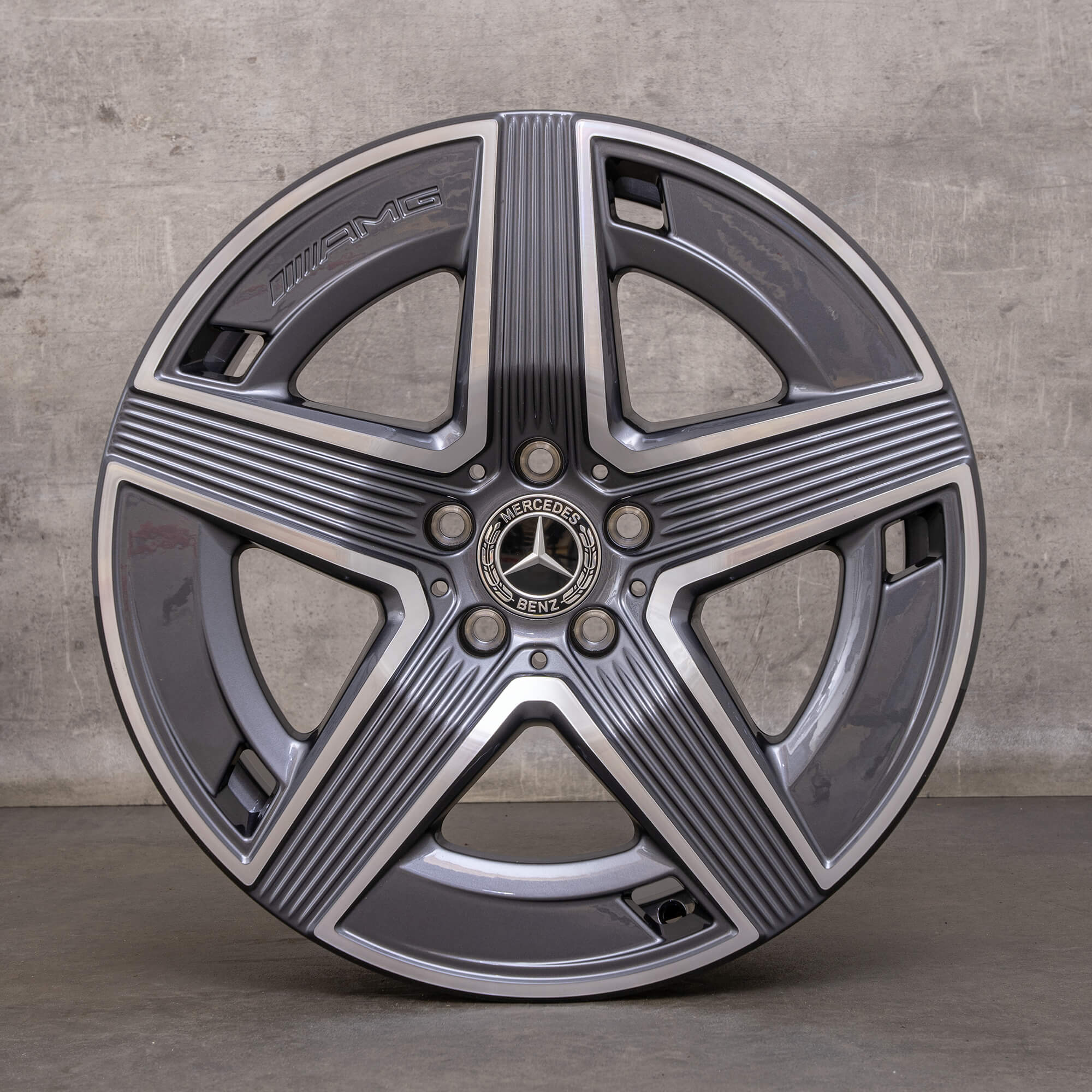 Ekte Mercedes Benz GLC felger 19-tommers C254 A2544010400 A2544010500 himalaya grå blank snudd NY