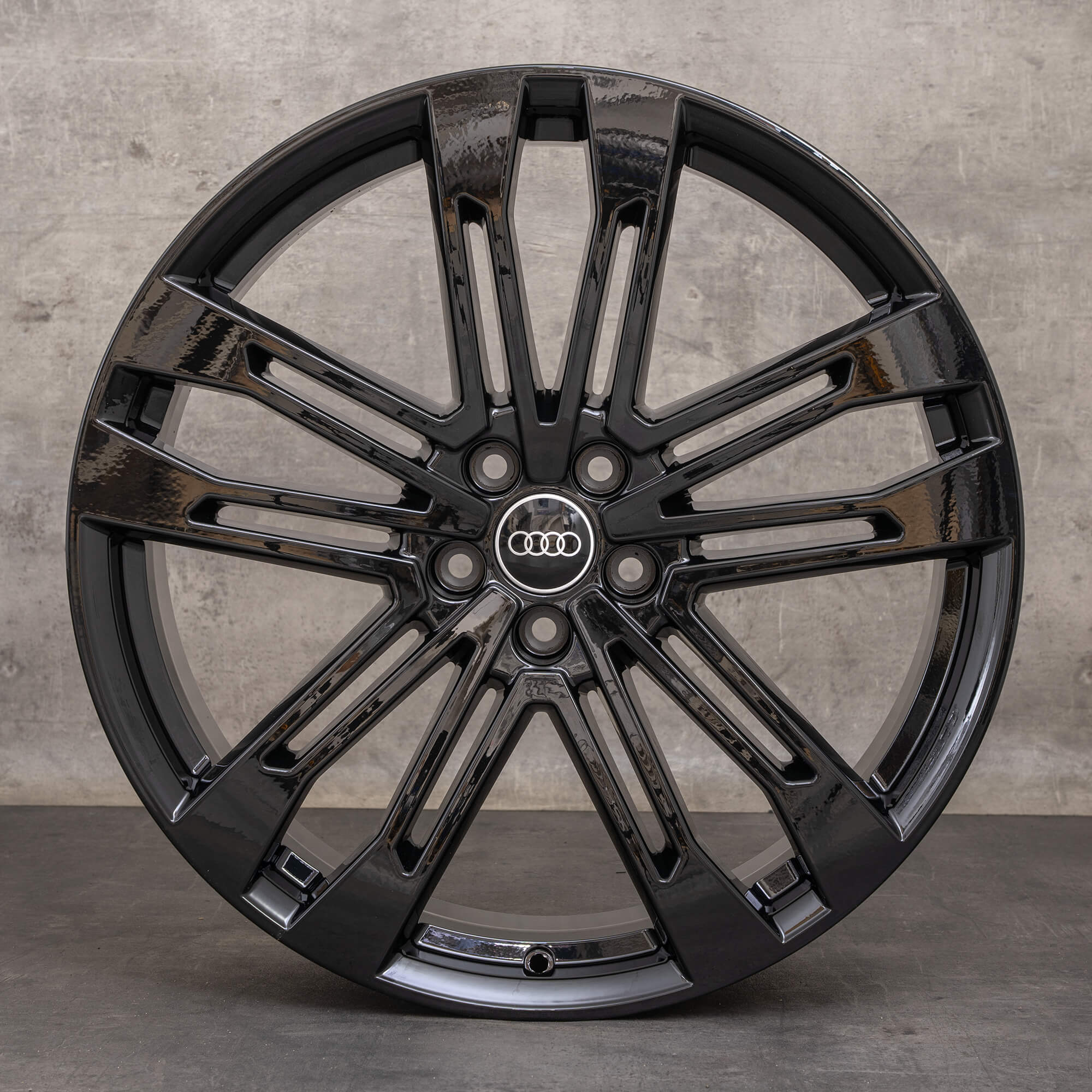 Originale Audi Q5 SQ5 aluminiumsfelger 21-tommers FY 80A601025AC svart blank