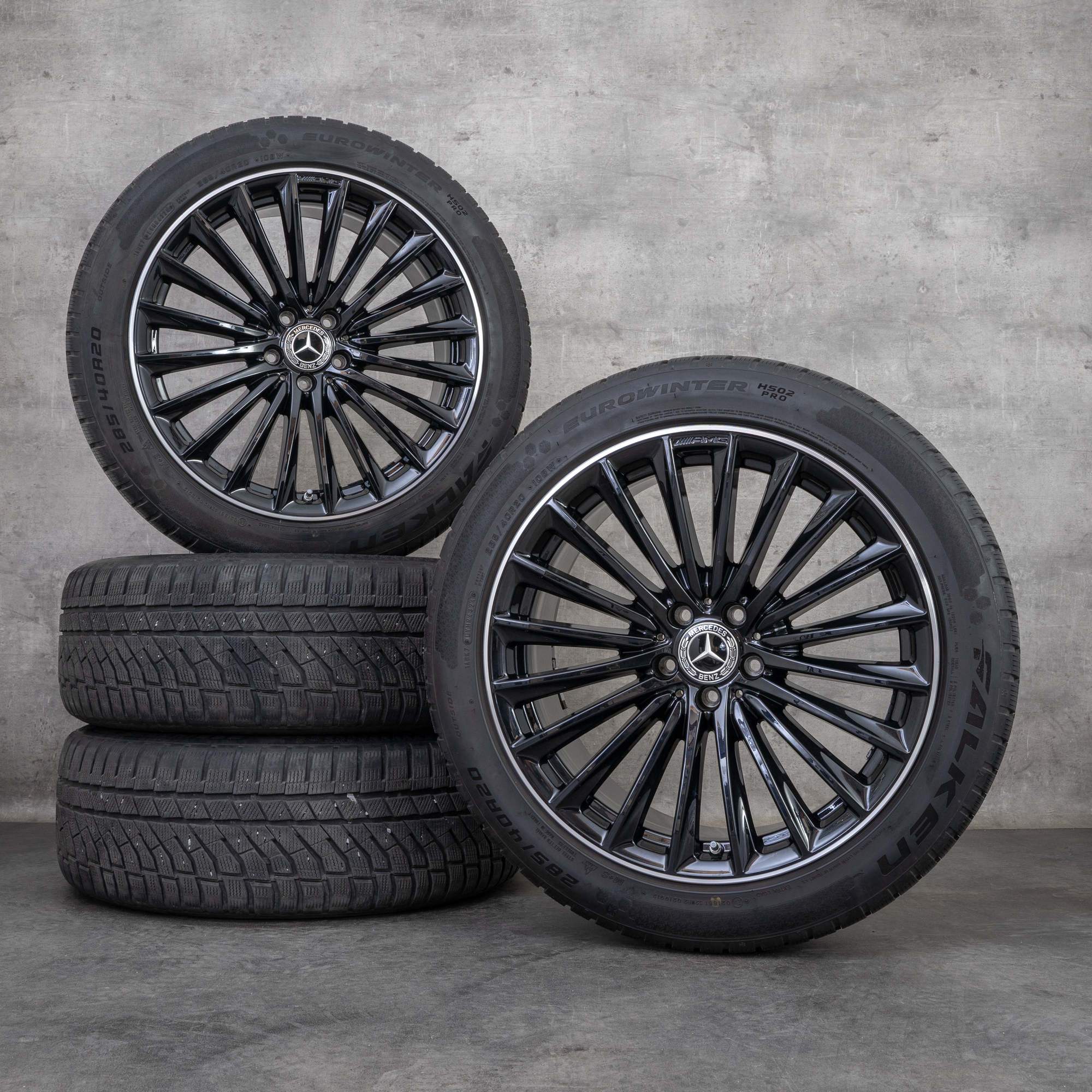 OEM Mercedes-Benz GLC AMG 20-inch X254 C254 summer wheels A2544010800 A2544010900 black, diamond cut NEW