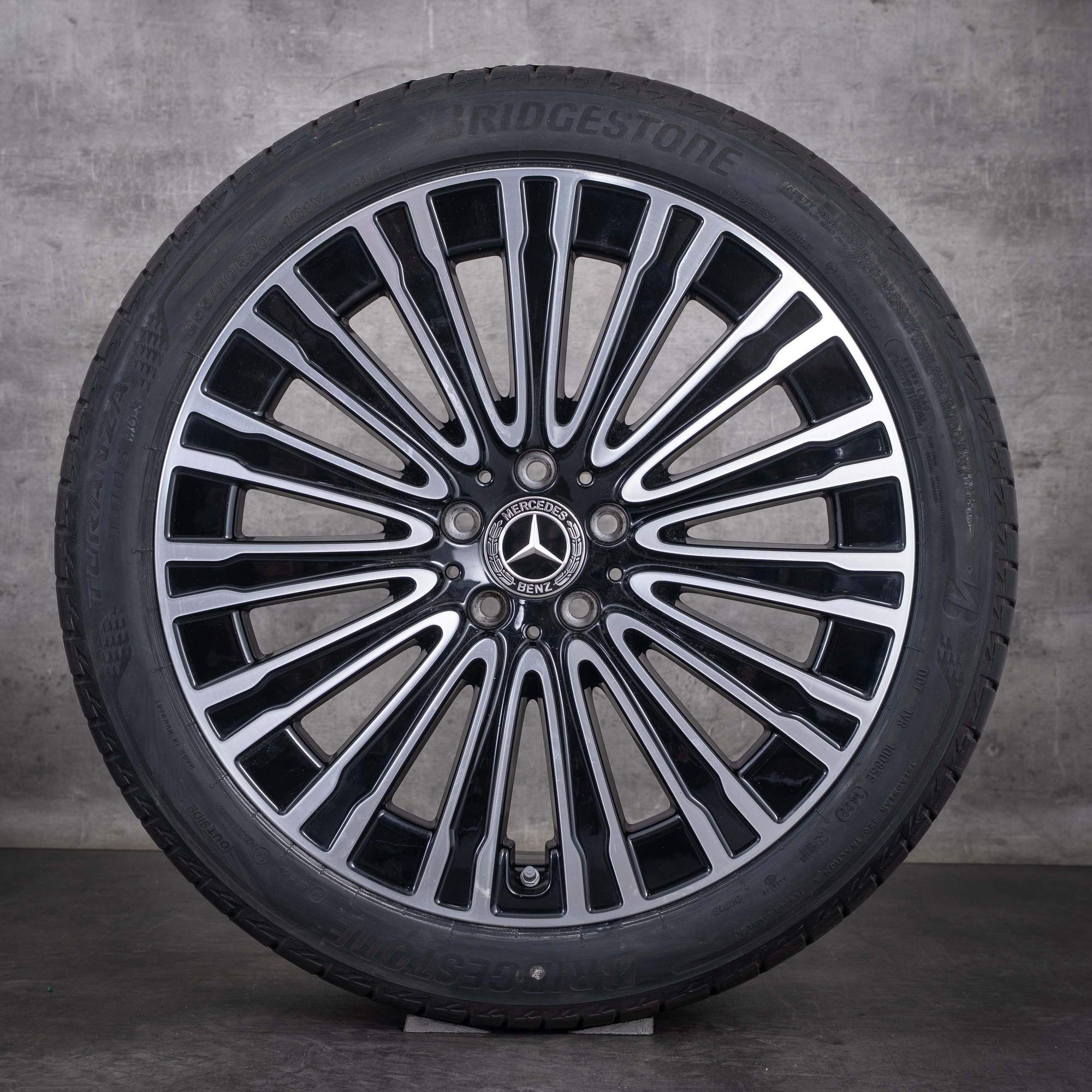 OEM Mercedes-Benz EQE 20inch V295 summer wheels A2954011900 Black diamond cut