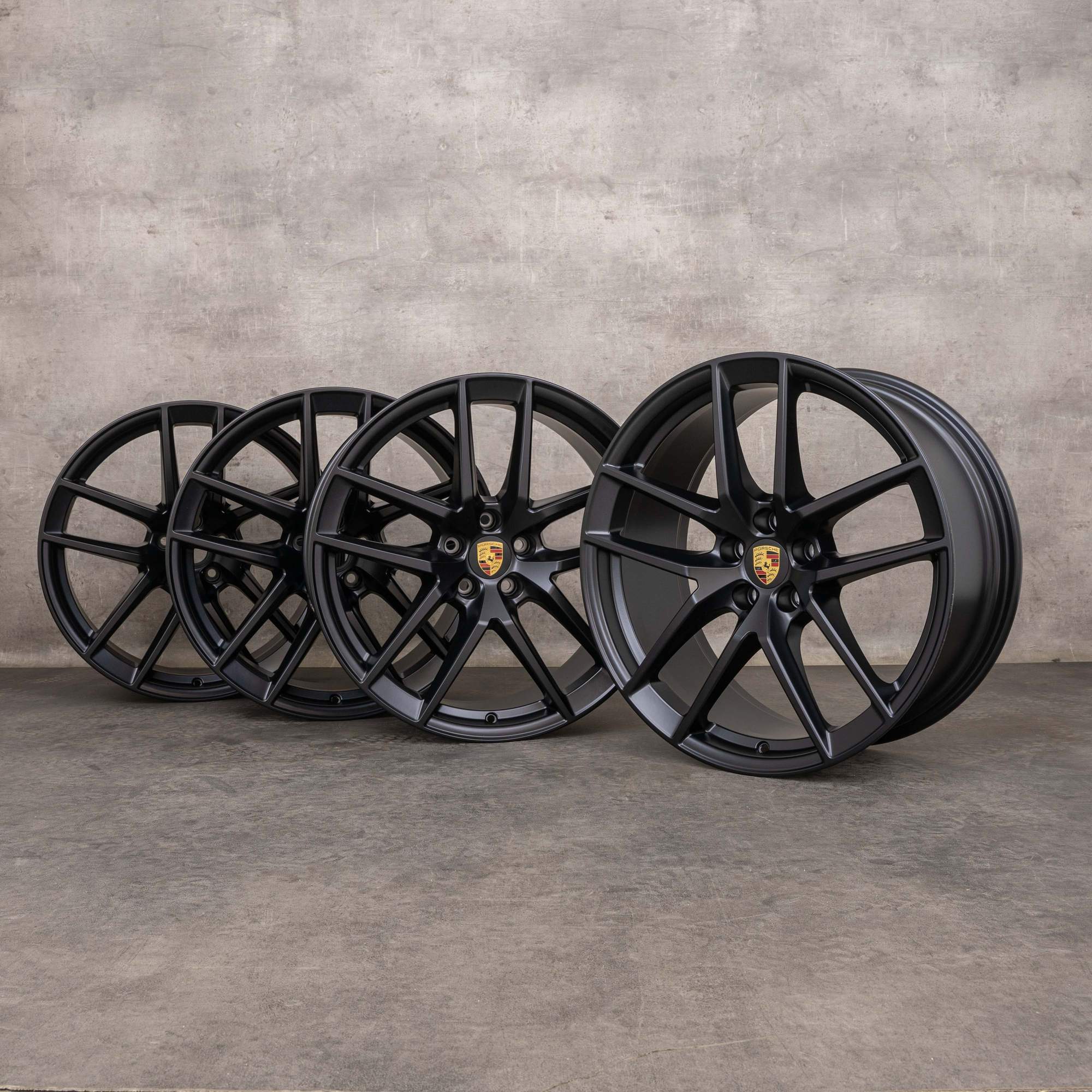 Originale Porsche Macan III fælge 20 tommer 95B601025EJ 95B601025EK sort mat