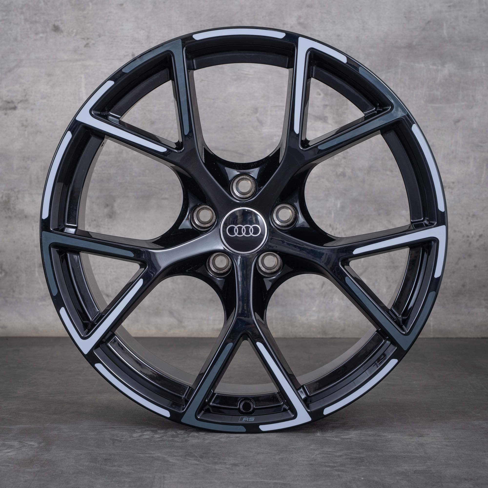 Jantes d'origine Audi RS3 19 pouces 8Y 8Y0601025BP 8Y0601025BQ noir brillant bicolore