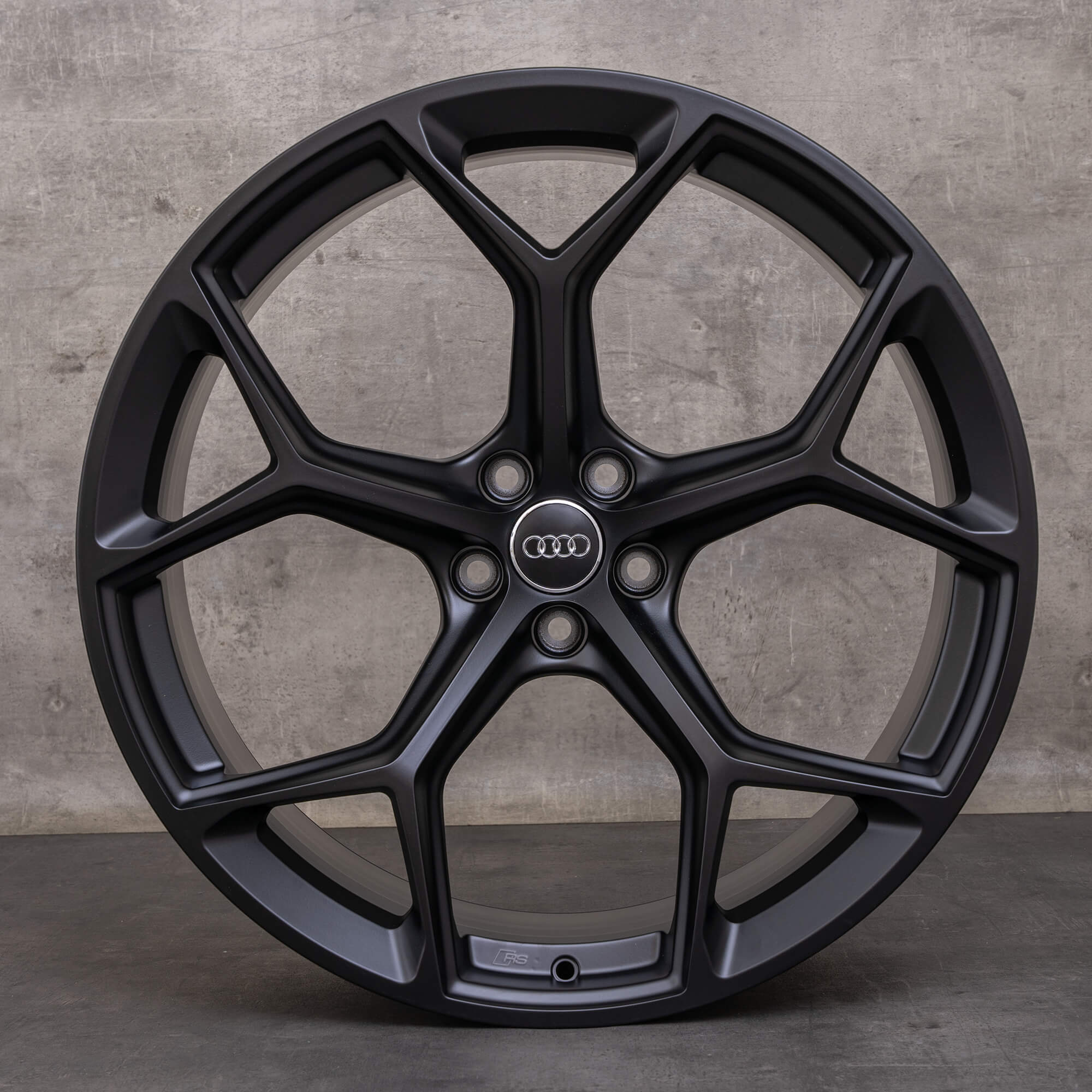 OEM Audi RS6 RS7 Rims 22 inch 4K C8 4K0601025BM Performance honeycomb design black matt
