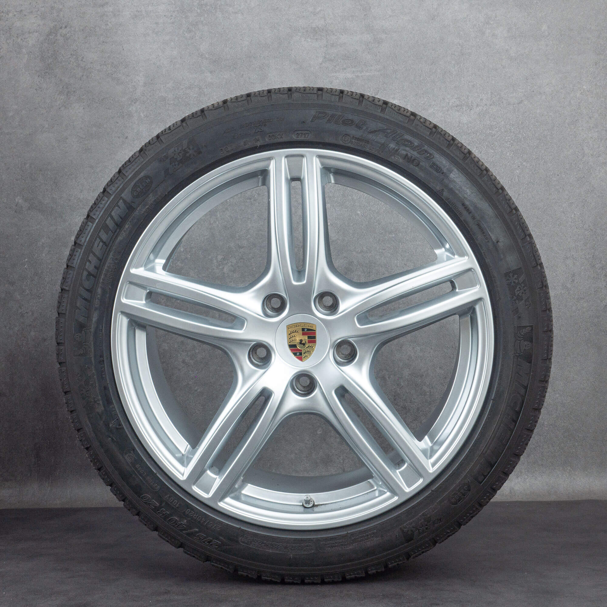Original Porsche 20 tommer Panamera GTS 971 Silver fælge vinterhjul vinterdæk