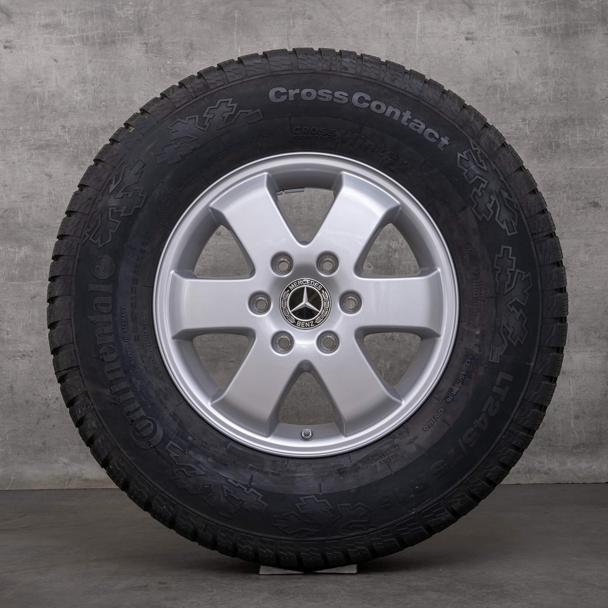 Jantes de inverno originais Mercedes Benz Sprinter II 16 polegadas W906 jantes A0014018602 prata NOVO