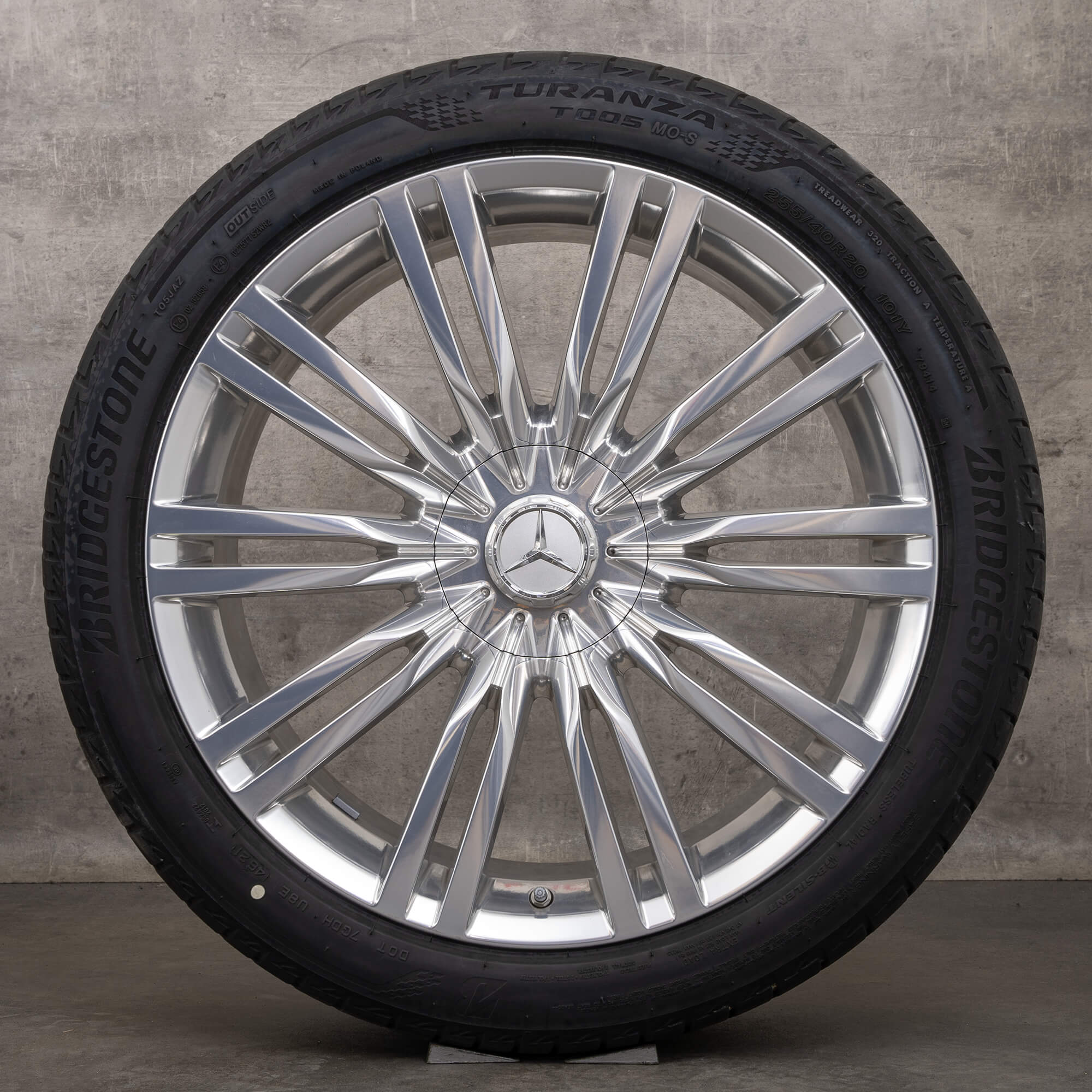 Oryginalne felgi Maybach Mercedes Benz Klasa S 20 cali W223 Z223 koła letnie A2234014000 chrom opony