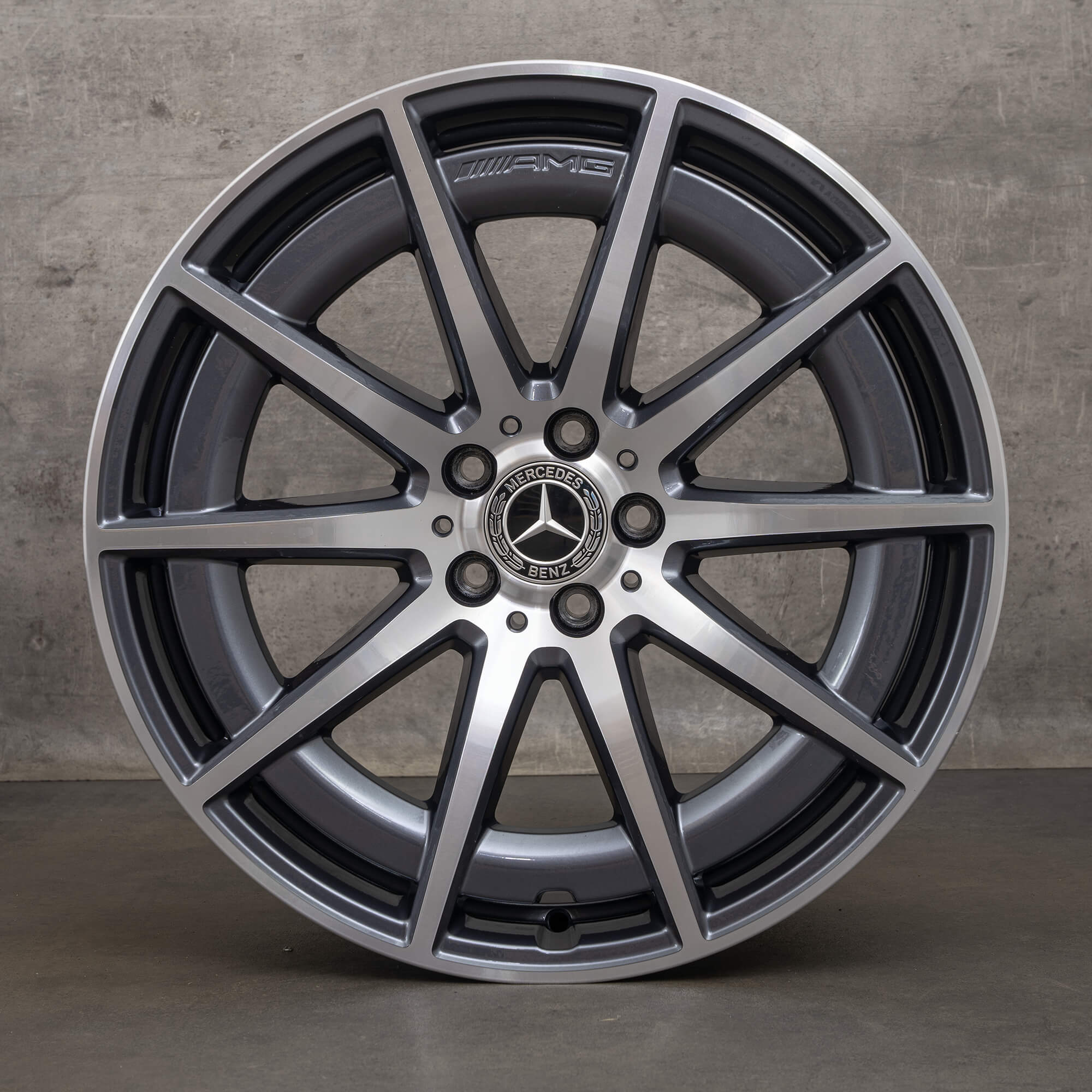 Alkuperäiset Mercedes Benz S-sarjan S 63 E AMG vanteet 20 tuuman W223 Performance A2234011900 A2234012000 himalajanharmaa kiillotettu käännetty