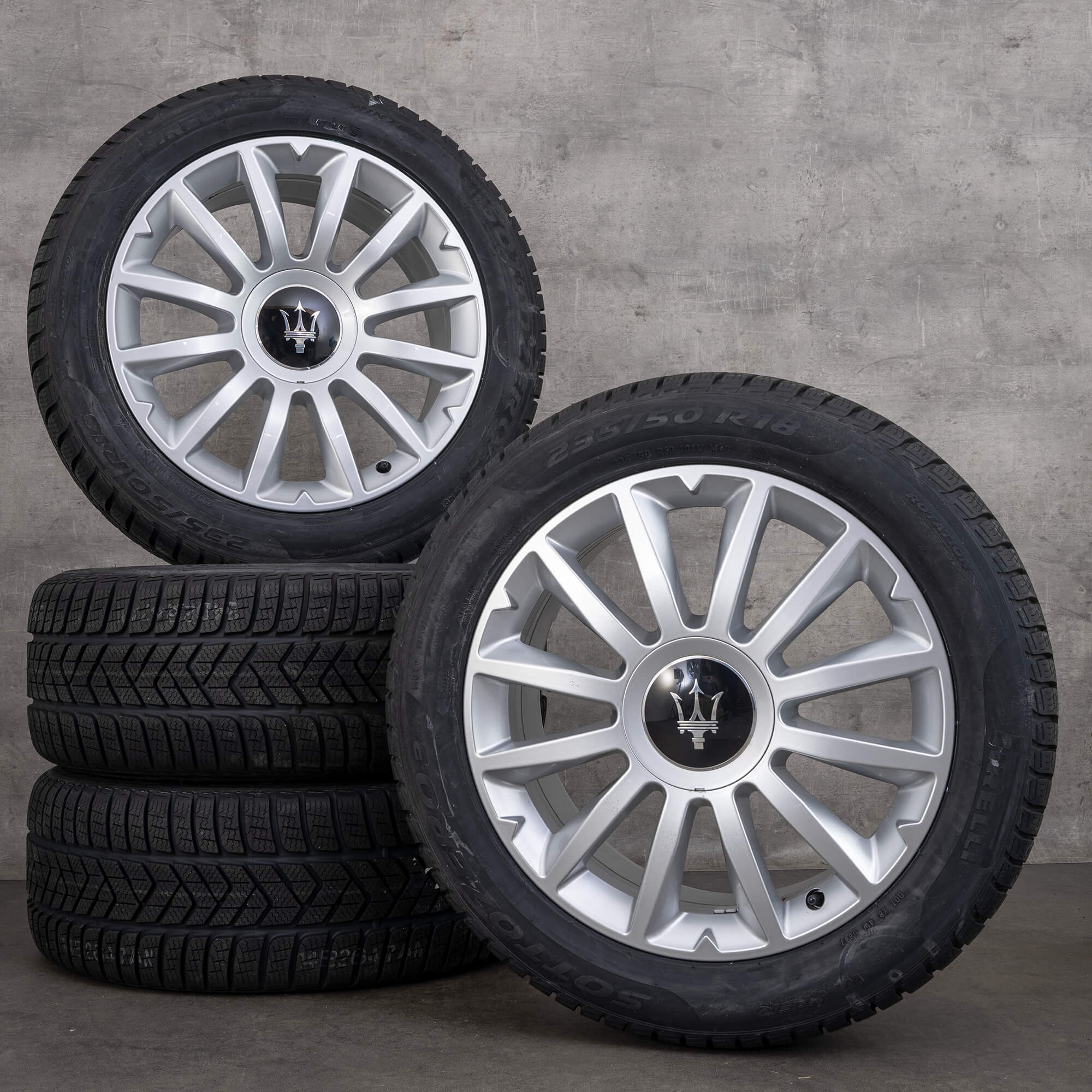 Jantes Maserati 18 pouces Ghibli M157 Alfieri pneus d'hiver roues jantes en