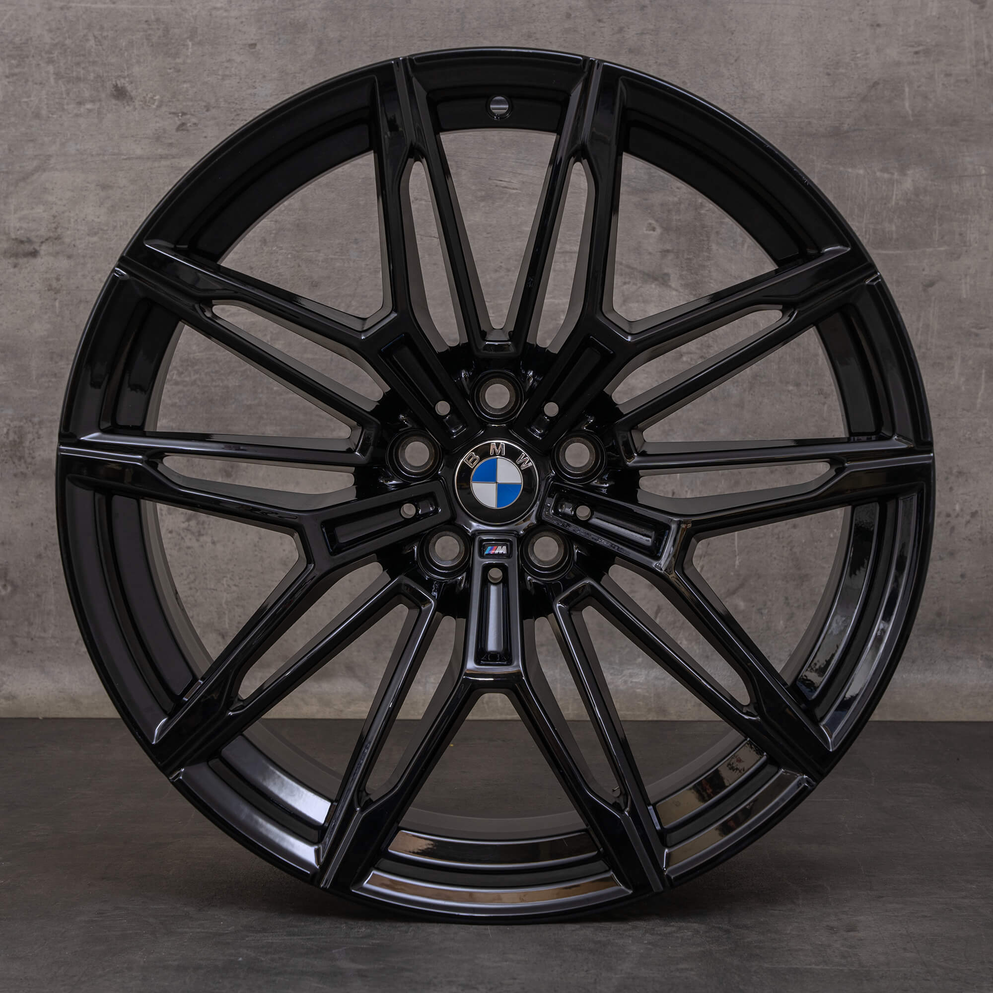 Oryginalne felgi BMW M2 M3 M4 19 20 cali G87 G80 G81 G82 G83 koła letnie stylizacja 930 M 7882869 7882870 czarny błyszczący