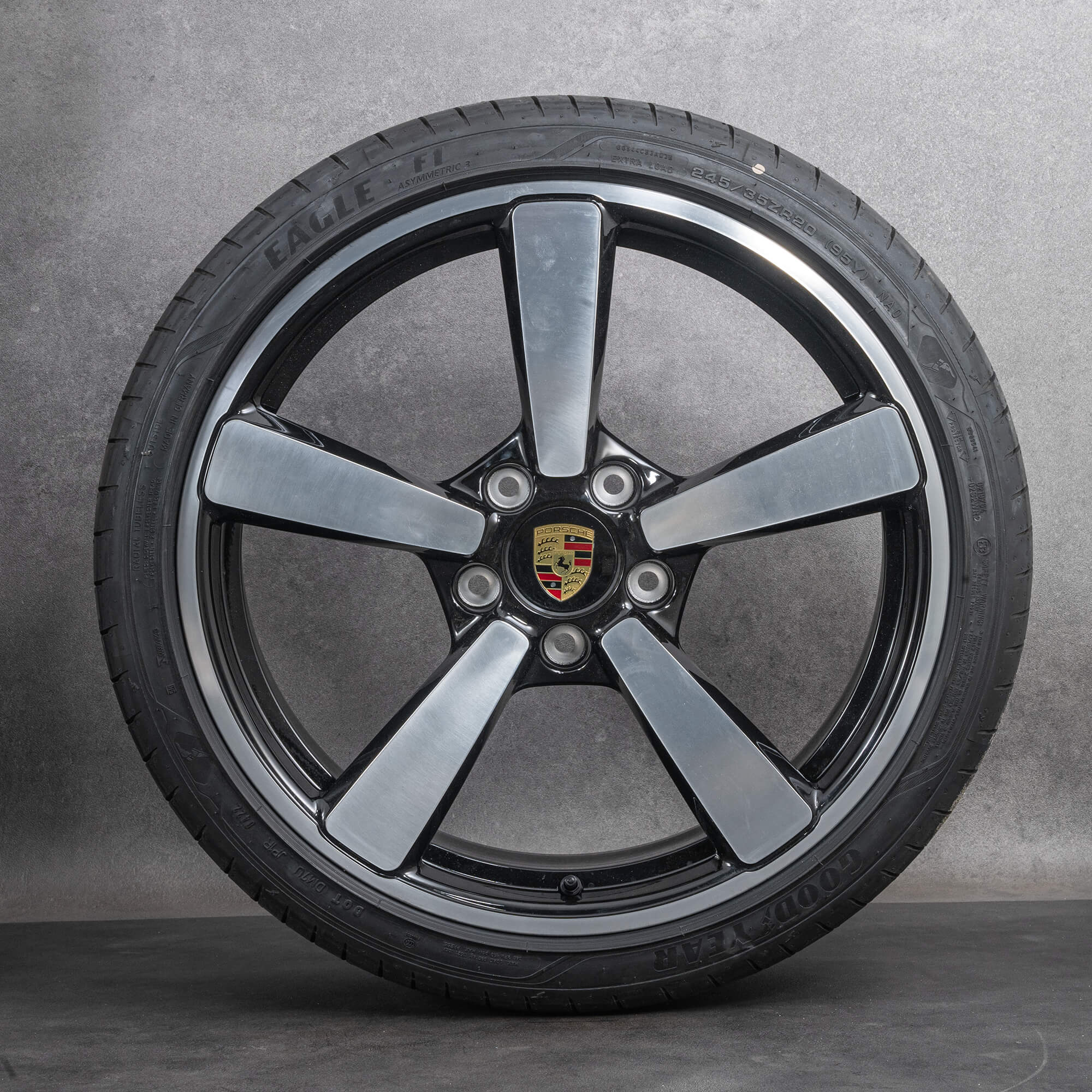 Original Porsche 992 I Felgen 20 21 Zoll Sommerräder 992044661M Exclusive schwarz glanzgedreht NEU