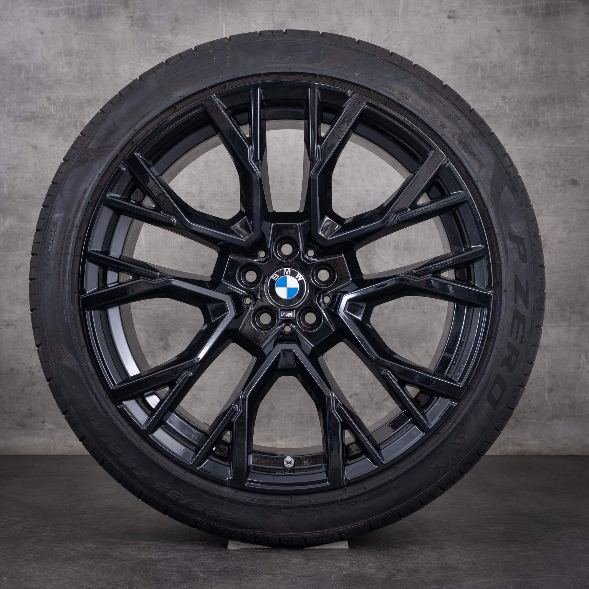 Cerchi originali BMW X5M X6M da 21 e 22 pollici F95 F96, ruote estive, styling 809 M 8090796 8090717, nero lucido