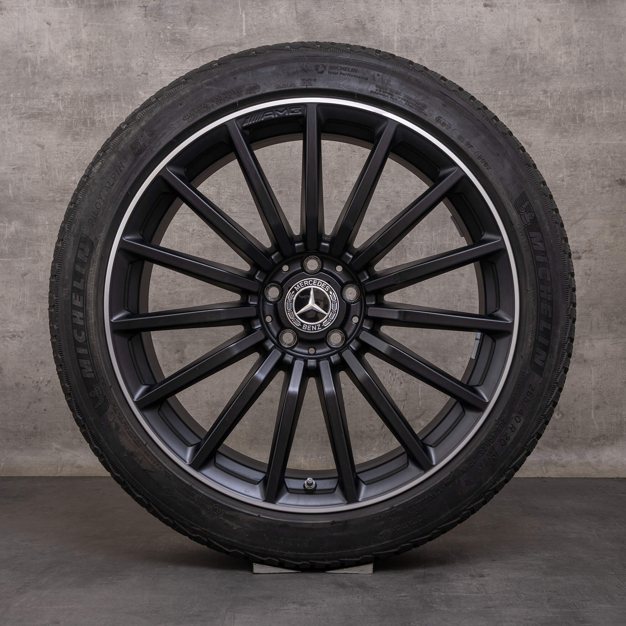 OEM AMG Mercedes Benz GT 43 53 63 & S 4Matic+ Winterrder 20 inch X290 4-Trer rims A2904010600 A2904010700 black matt glossy turned