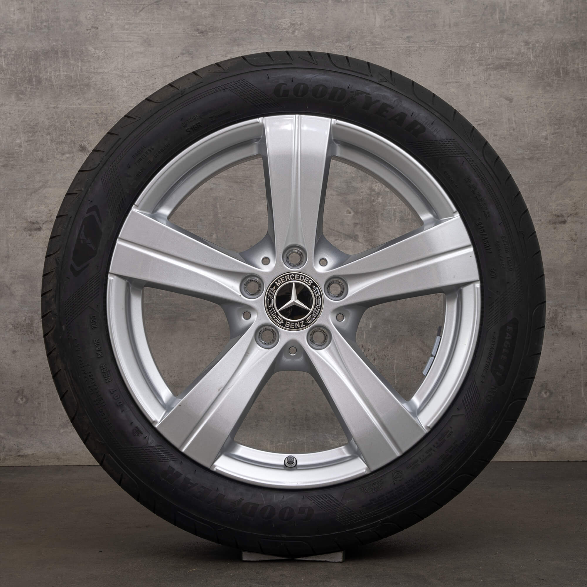 OEM Mercedes Benz C-Class rims 17 inch W206 S206 summer wheels A2064017200 silver