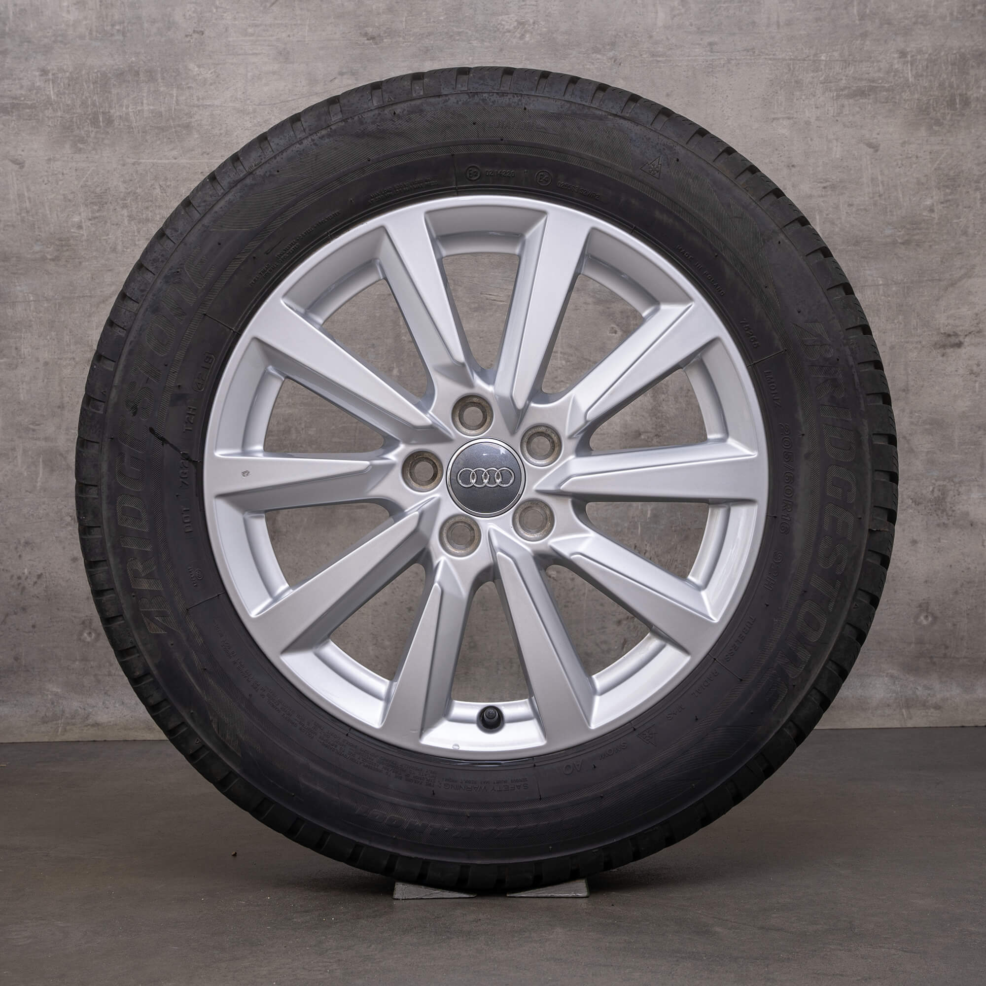 OEM Audi A1 winter wheels 16 inch Citycarver GB rims 82A601025C silver