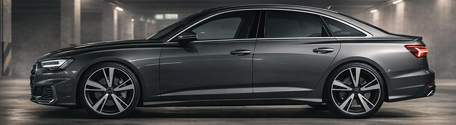 Audi A6 Limousine in einer Tiefgarage