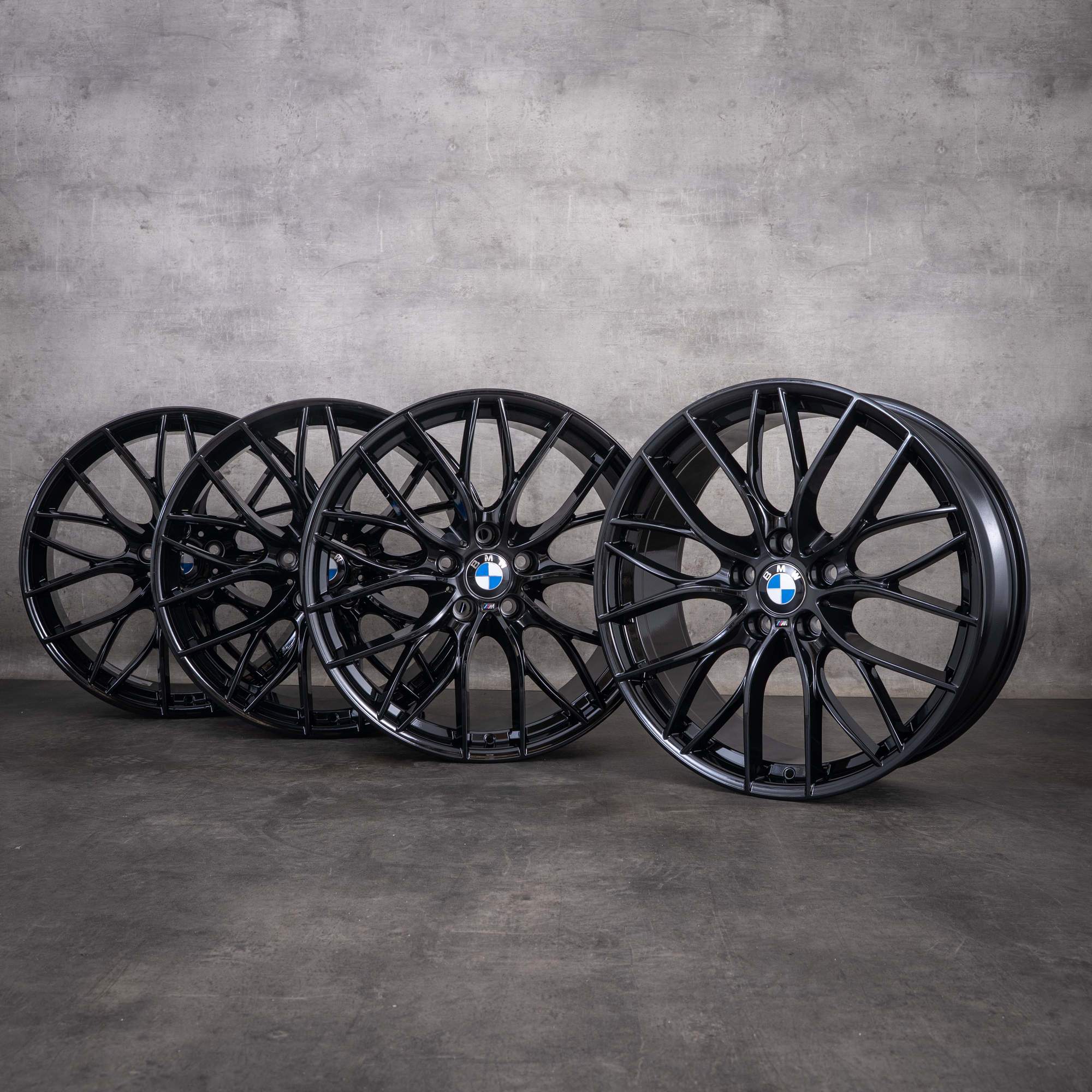 Alkuperäiset BMW 3- ja 4-sarjan 20 tuuman vanteet 20 tuumaa F31 F32 F33 F36 Gran Coupe Styling 405 M 6796264 6796265 jet black