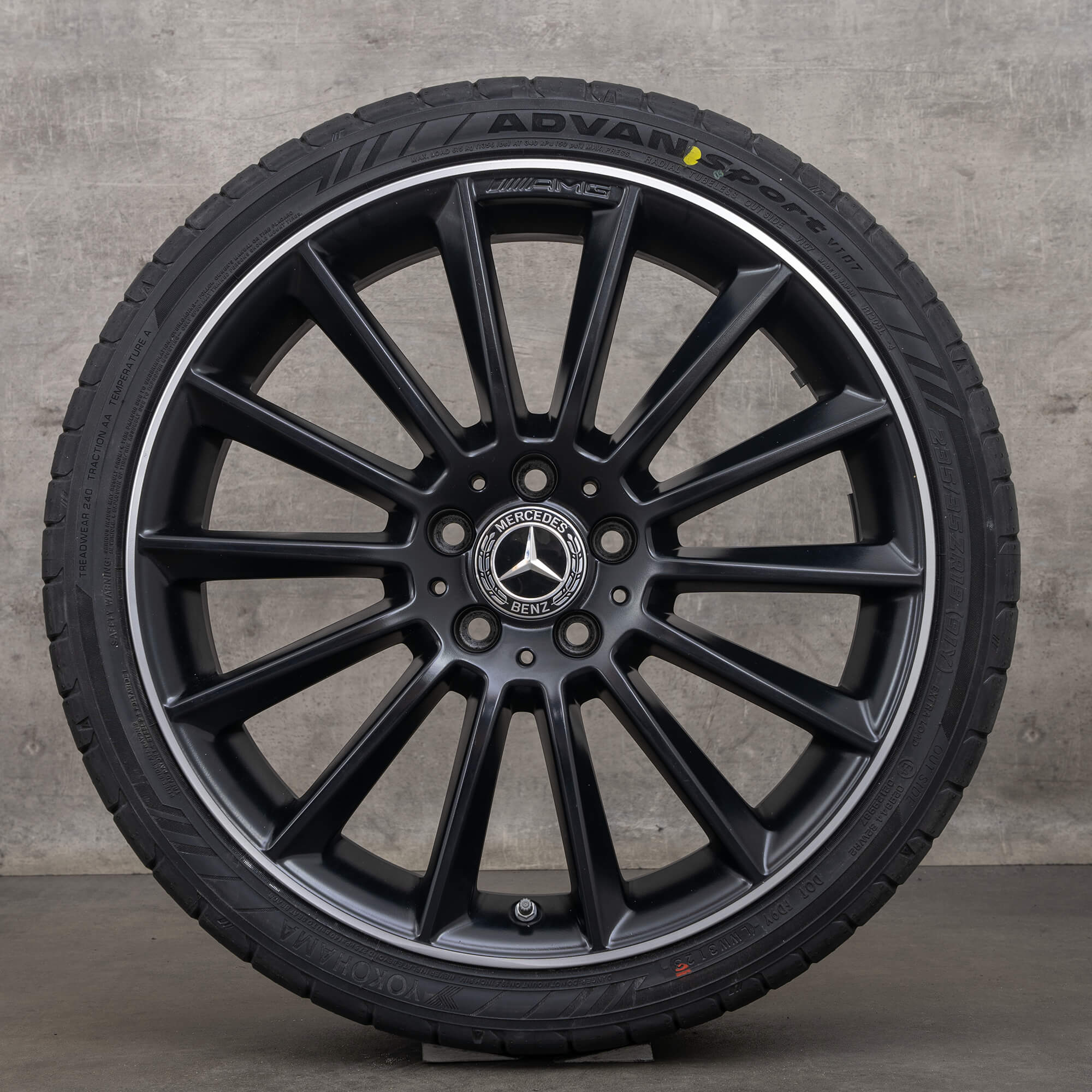 OEM Mercedes Benz A-Class A35 AMG Rims 19 inch W177 V177 Summer wheels A1774011900 black satin finished